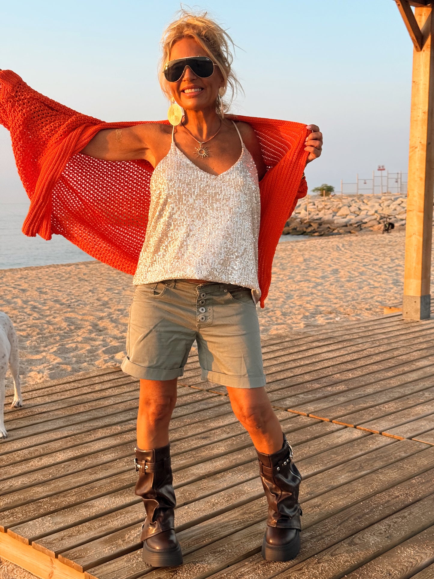 CHAQUETA AGUJERO SABINE MULTICOLOR