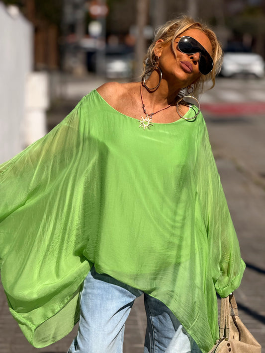 BLUSA CON TOP OVERSIZE ASIMÉTRICA NOA MULTICOLOR