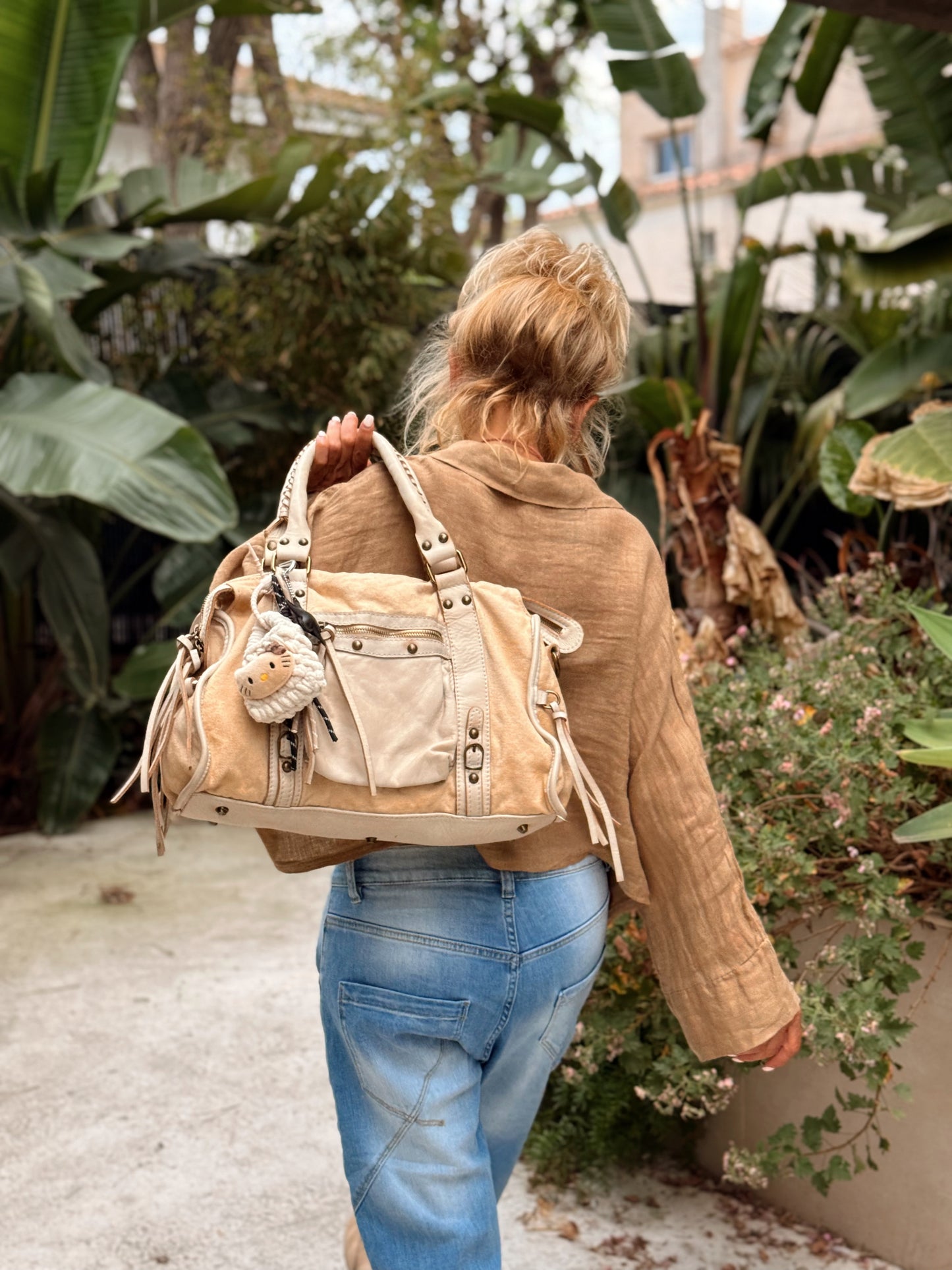 CAMISA LINO CROP-TOP MULTICOLOR