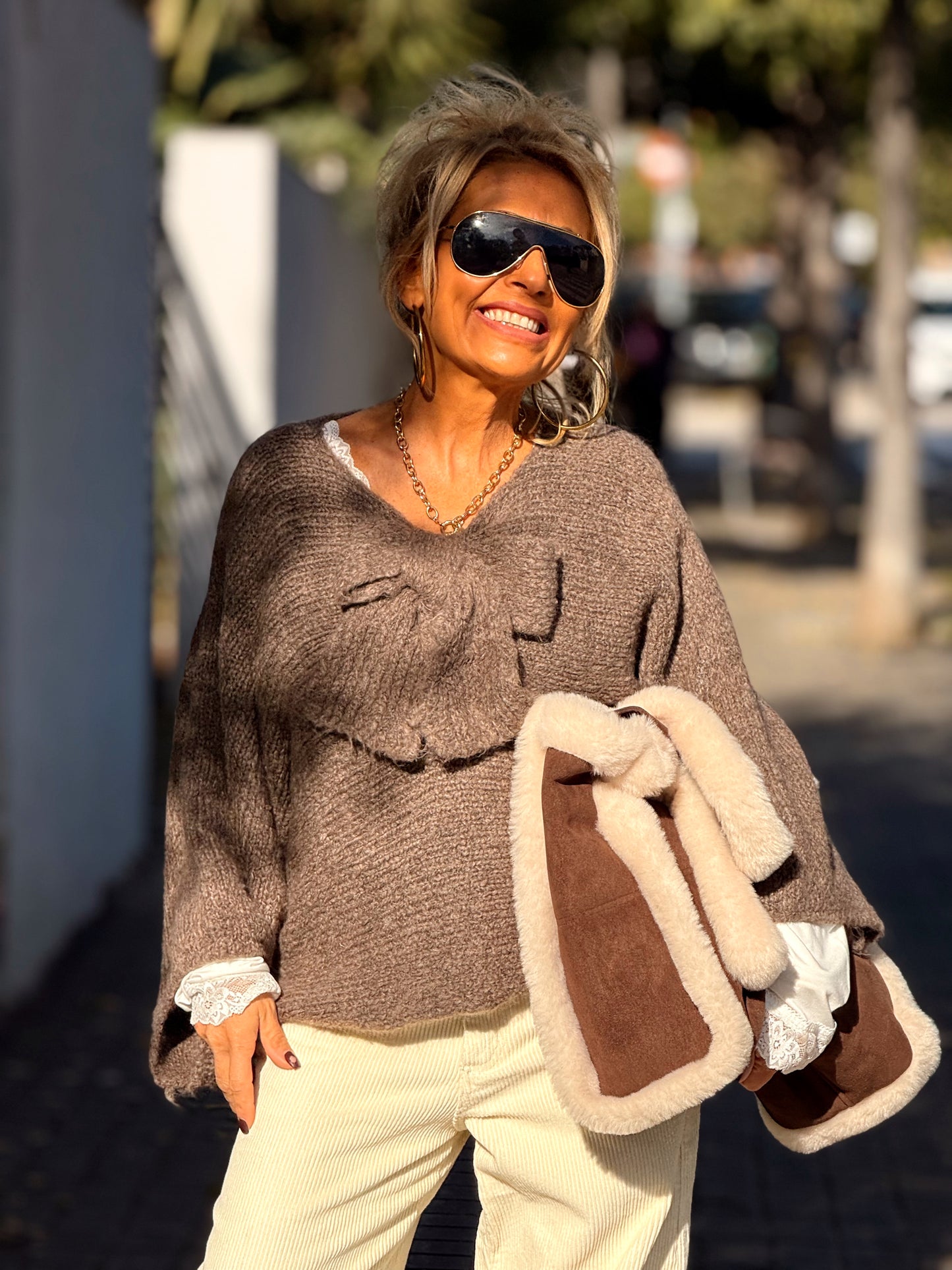 JERSEY CON LAZO MULTICOLOR