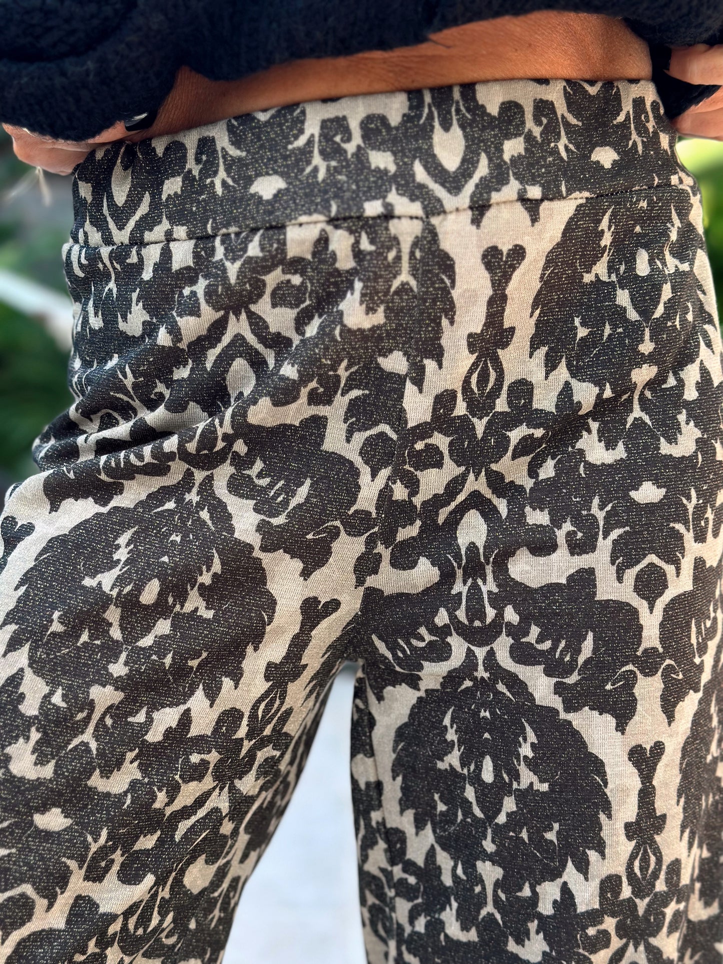 PANTALON ESTAMPADO BETTY NEGRO