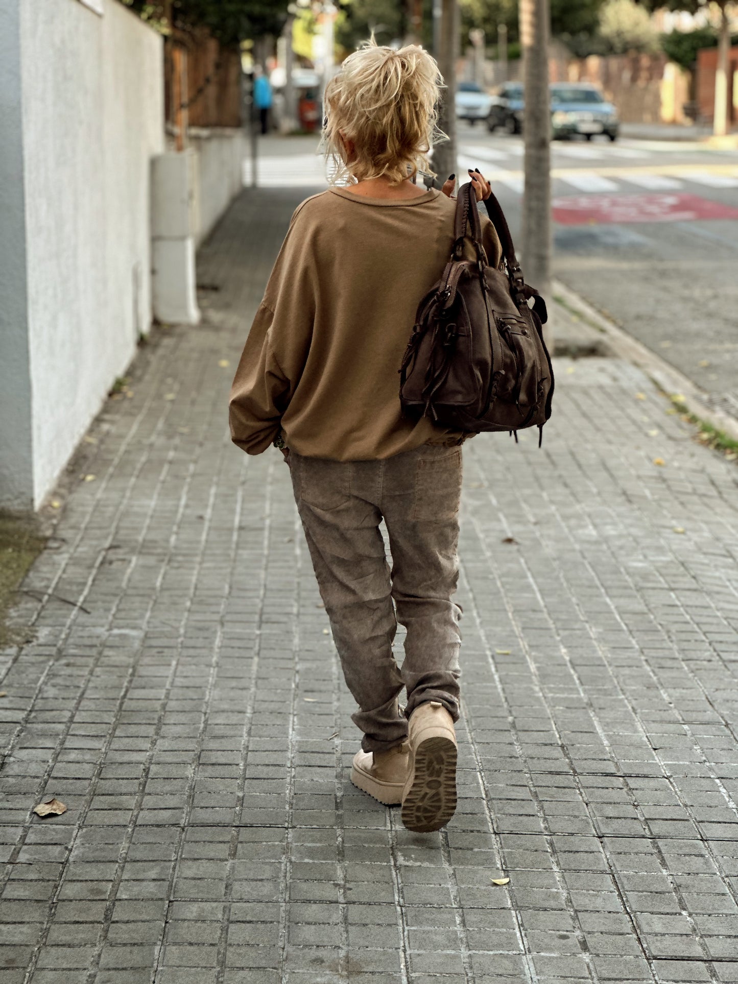 PANTALON BRILLANTE FLORENCE CAMEL