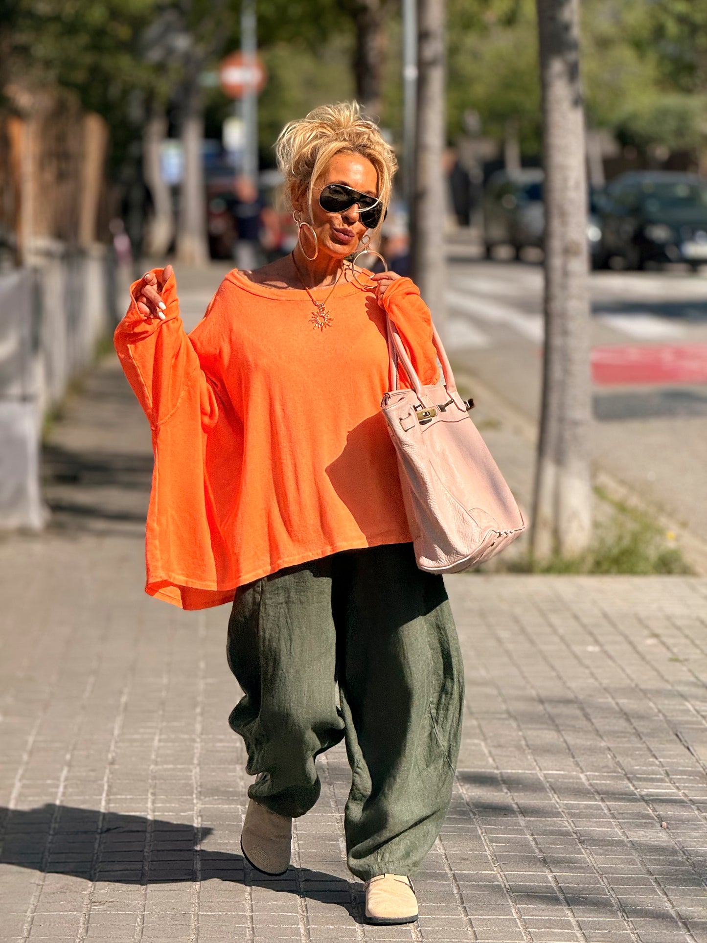 CAMISETA SUPER OVERSIZE SHILA NÉON MULTICOLOR