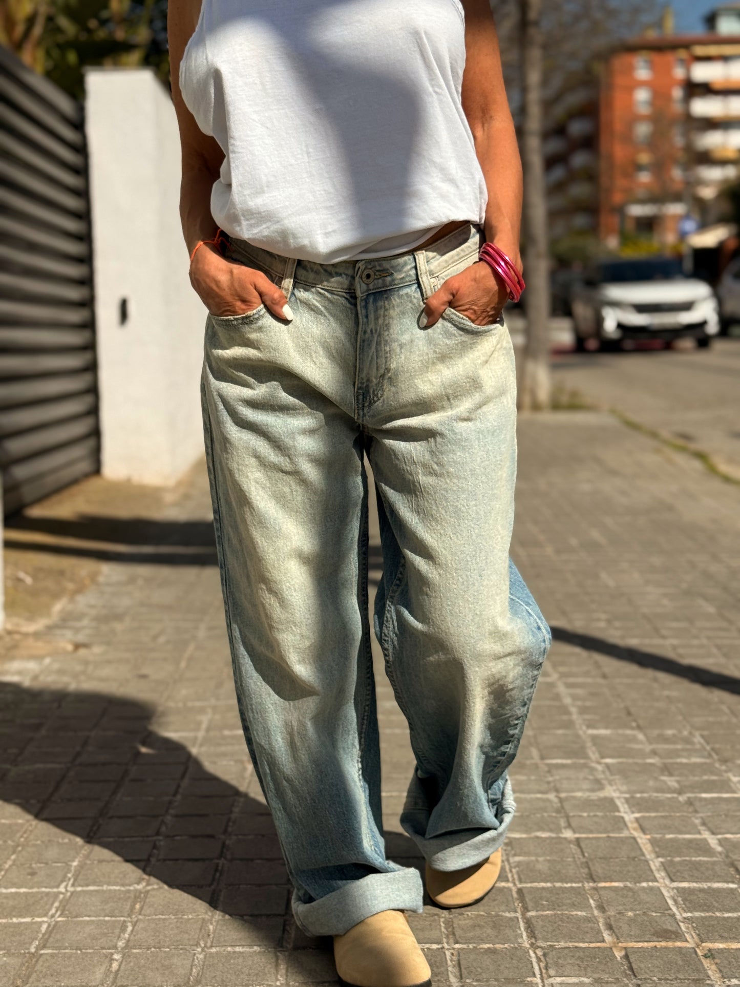 JEANS VAQUEROS JULIA 1415 TEJANO DESGASTADO