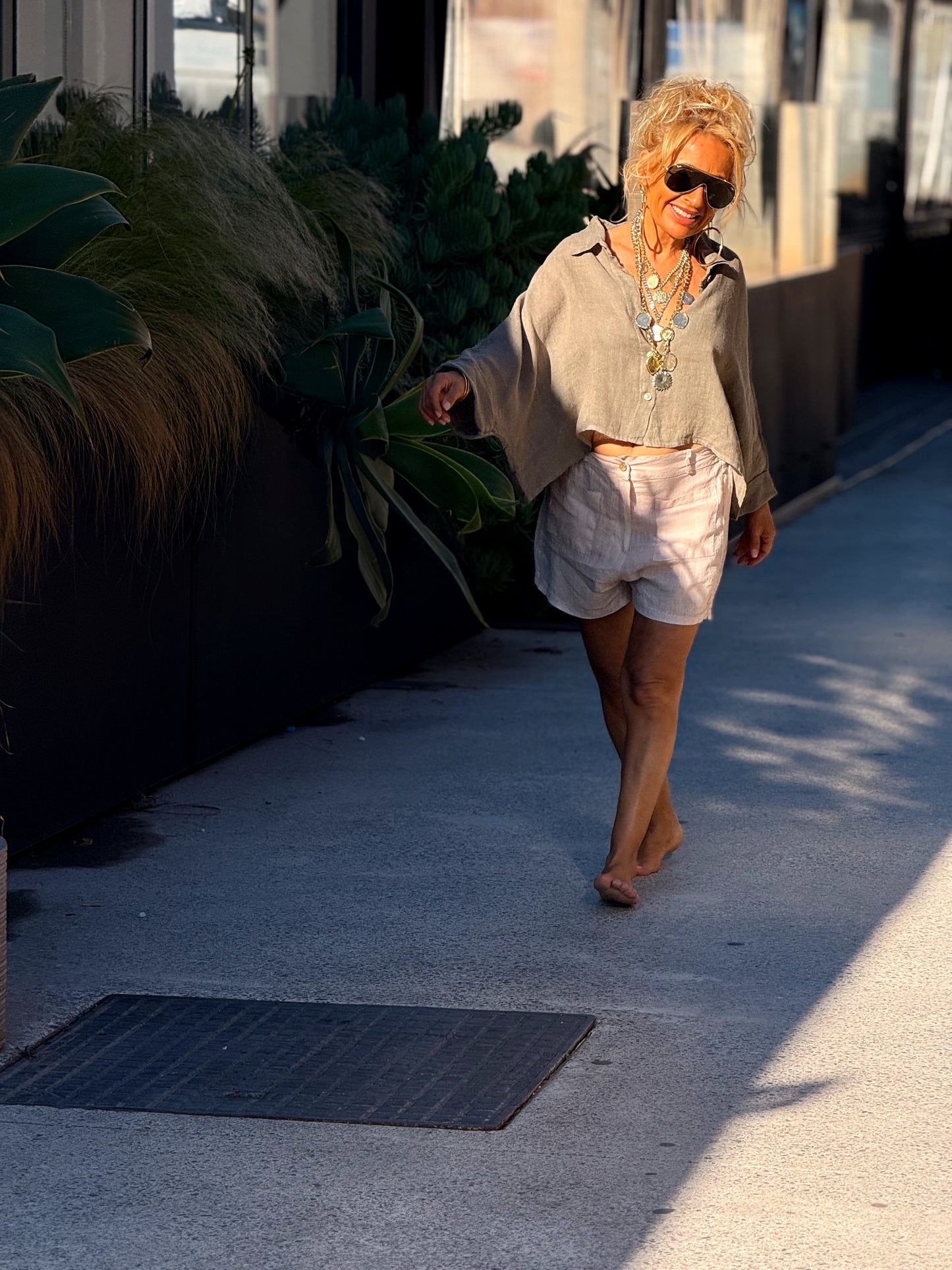 SHORT LINO TERRY MULTICOLOR