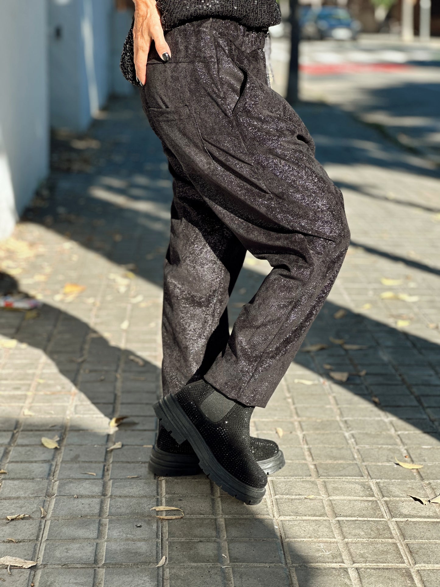 PANTALON BAGGY PANA VINTAGE NEGRO