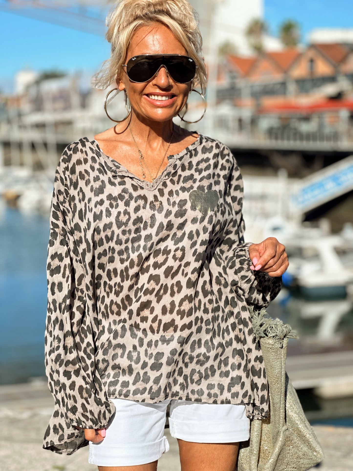 BLUSA ANIMAL PRINT TOPO