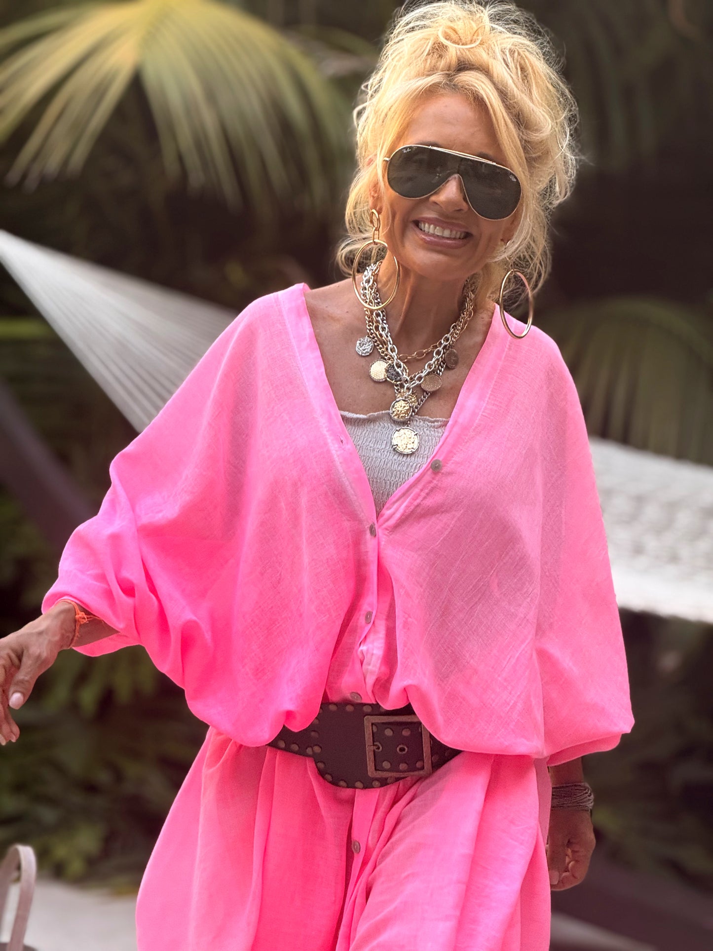 VESTIDO- TÚNICA SUPER OVERSIZE SANDRINE MULTICOLOR