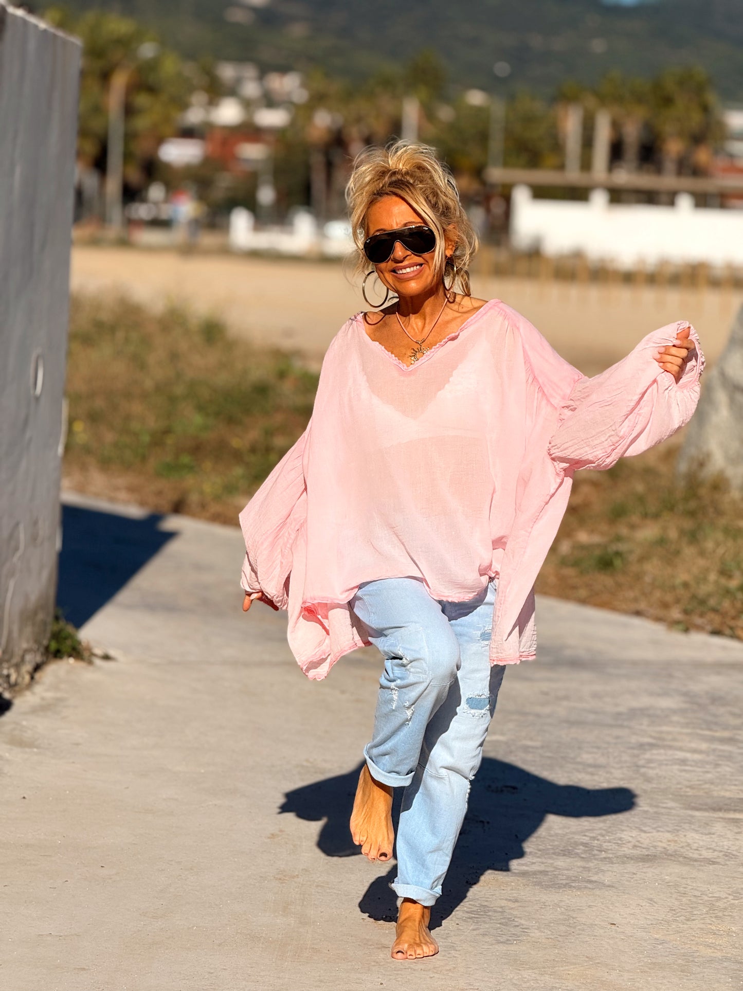 BLUSA SUPER OVERSIZE LUPA MULTICOLOR