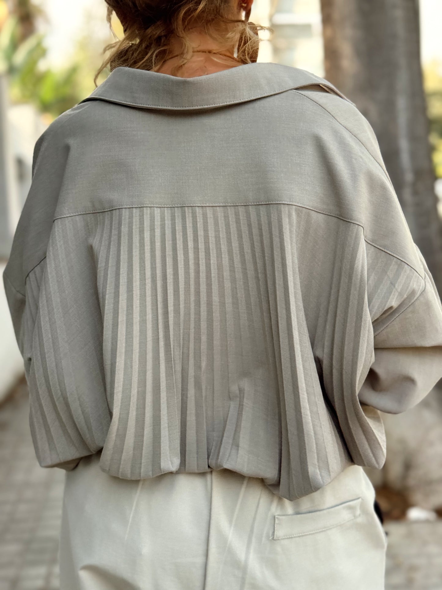 CAMISA OVERSIZE PLIEGUE ENEA MULTICOLOR