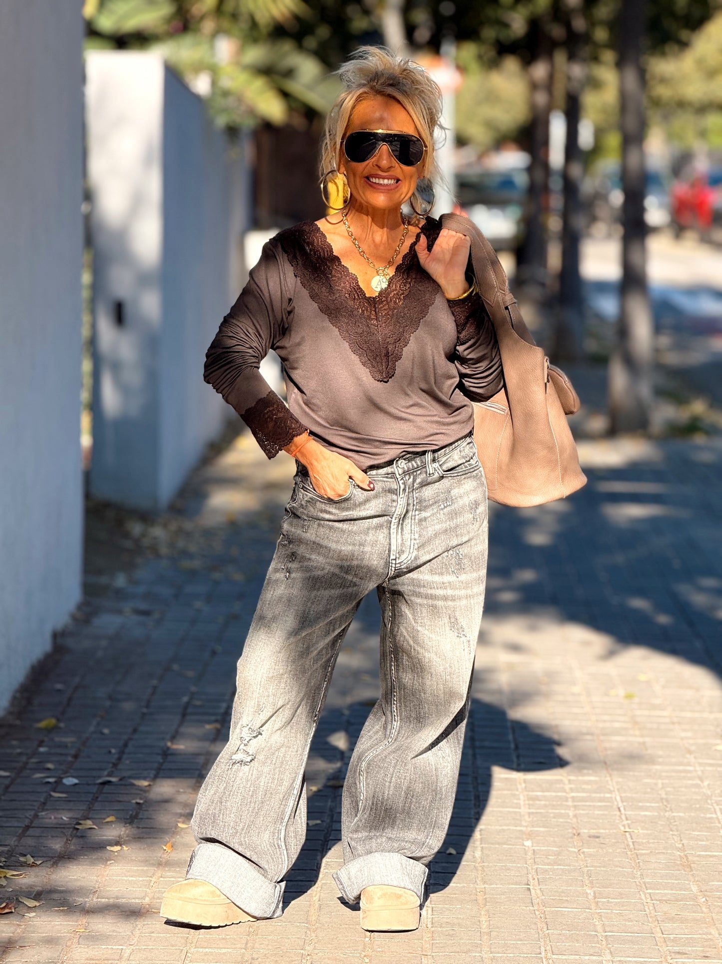 CAMISETA LENCERO SUPER OVERSIZE ANDREA MULTICOLOR