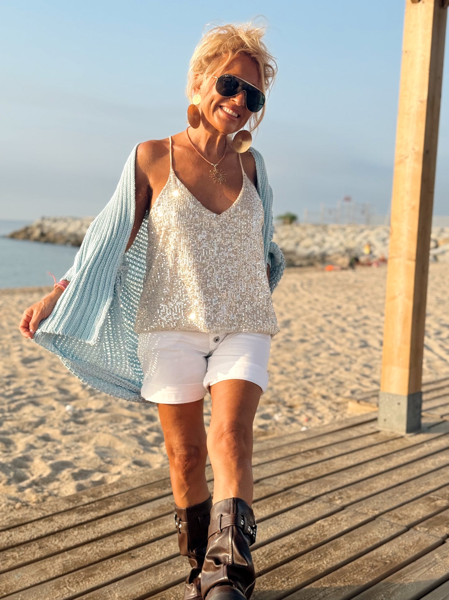 CHAQUETA AGUJERO SABINE MULTICOLOR