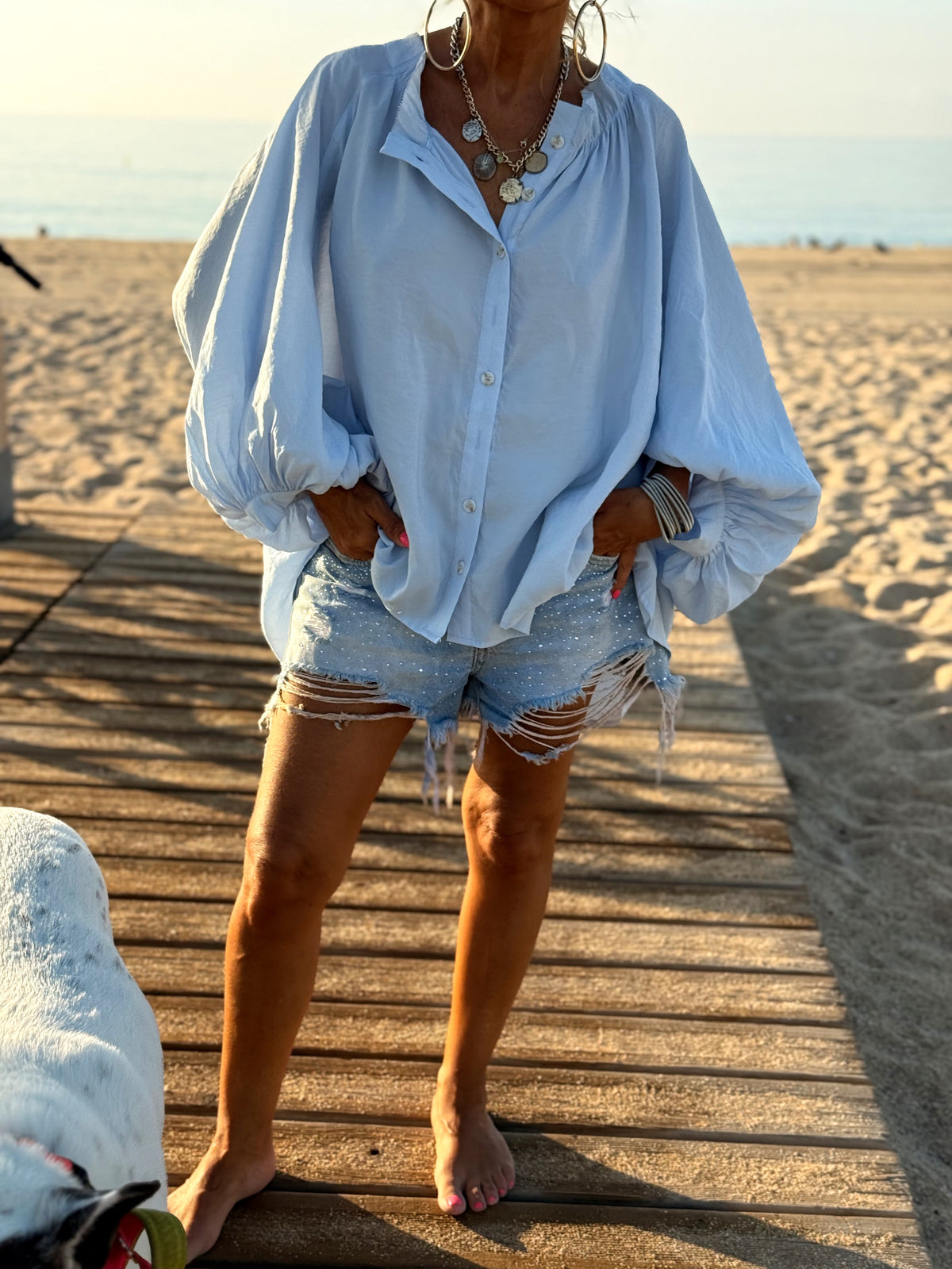 CAMISA ASIMÉTRICA OVERSIZE DAVID MULTICOLOR