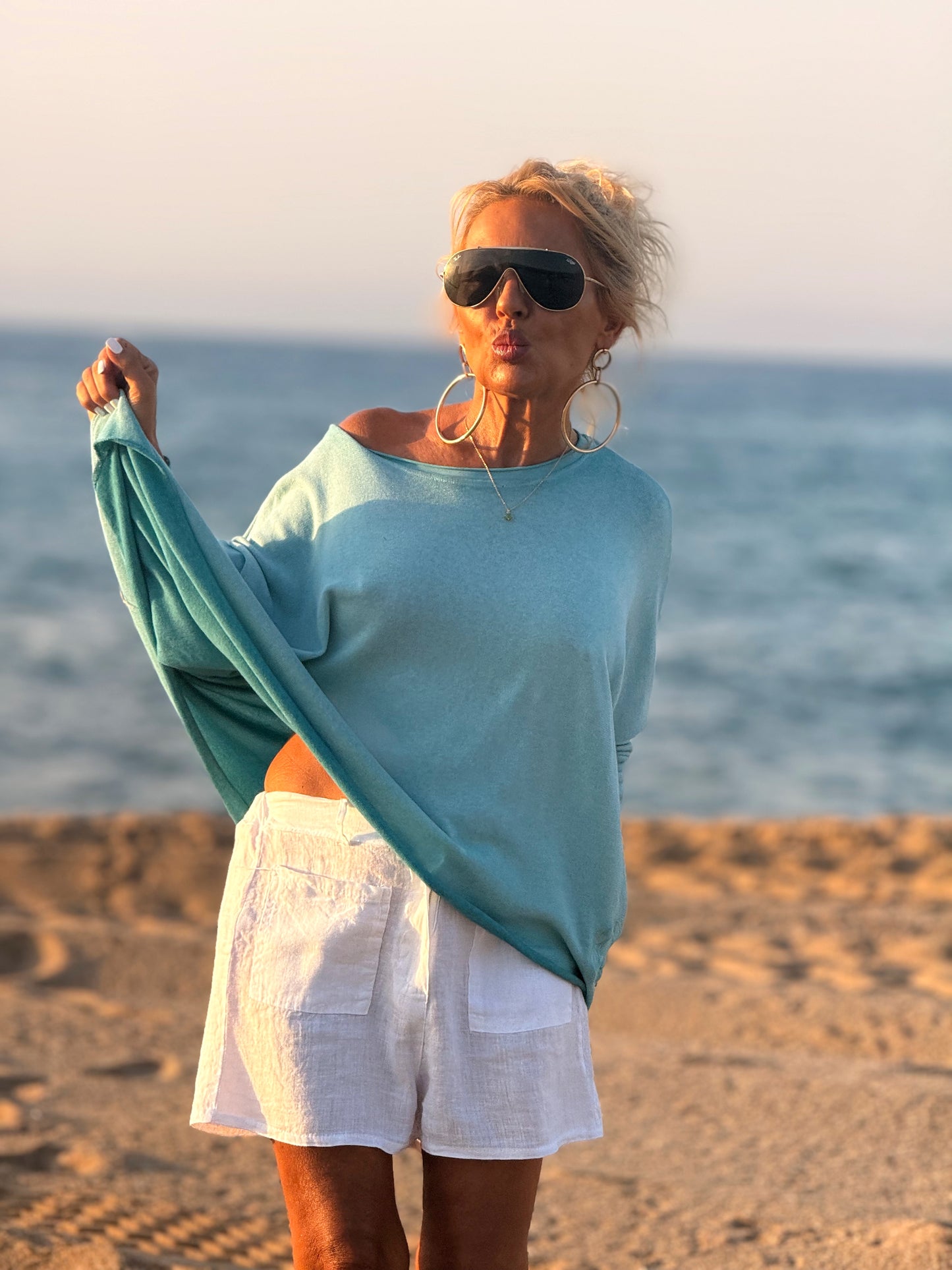 CAMISETA DESGASTADA SUPER OVERSIZE DANI MULTICOLOR