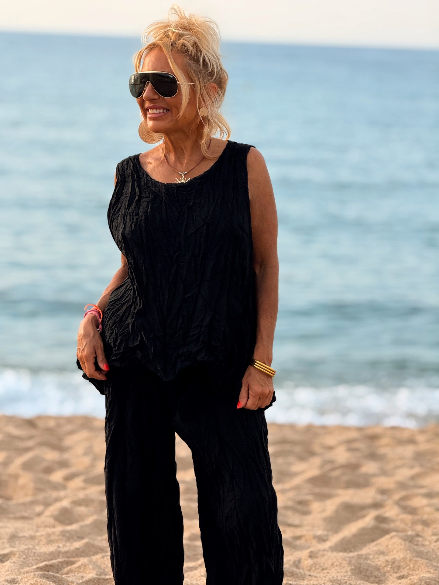 CONJUNTO ARRUGADO MULTICOLOR