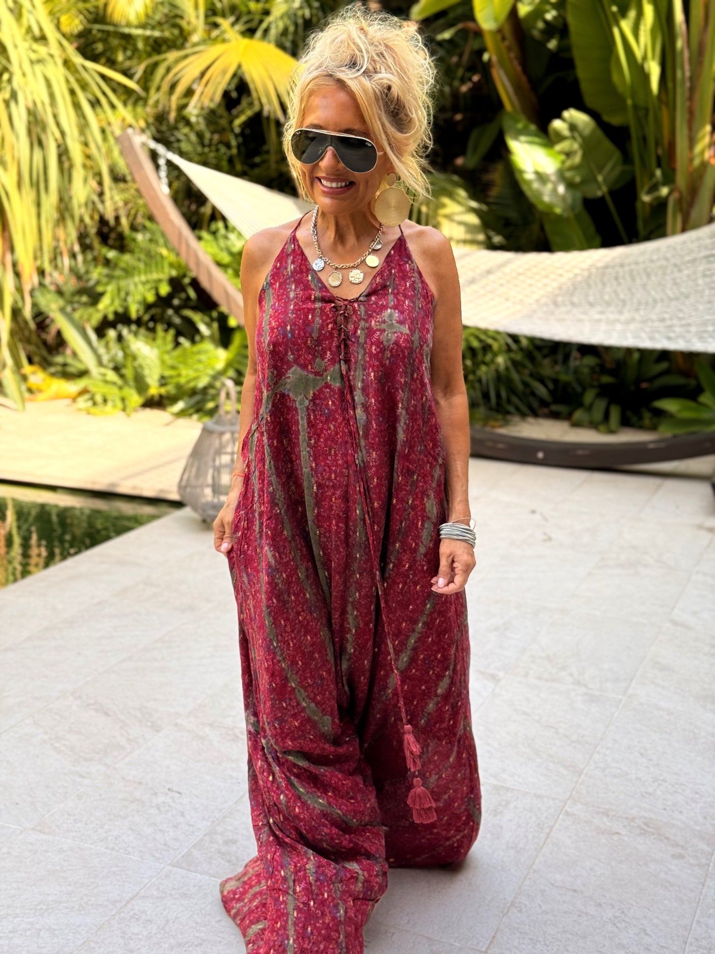 VESTIDO CREPE SEDA INDY MULTICOLOR