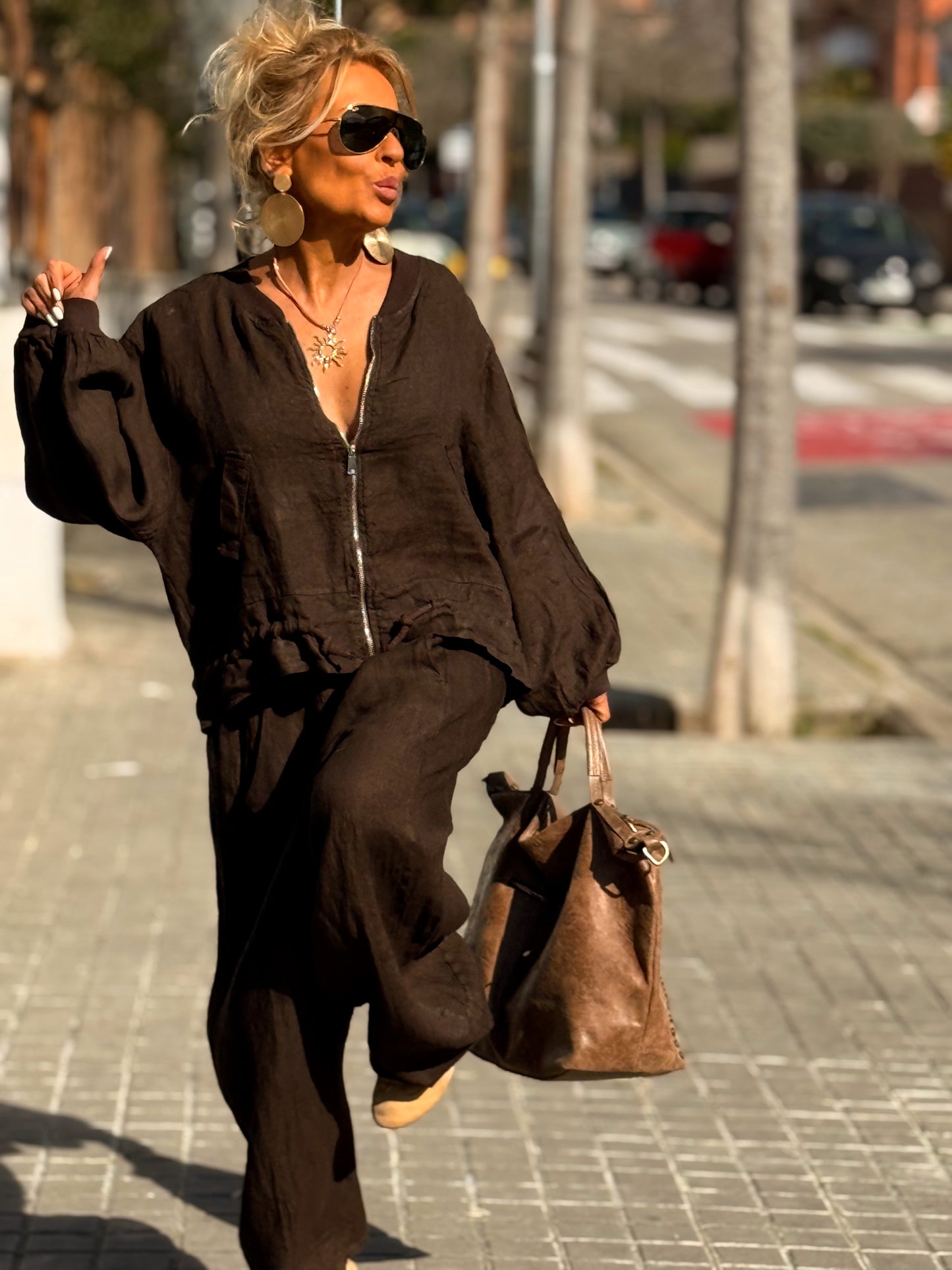 BOMBER LINO CAMILLE MULTICOLOR