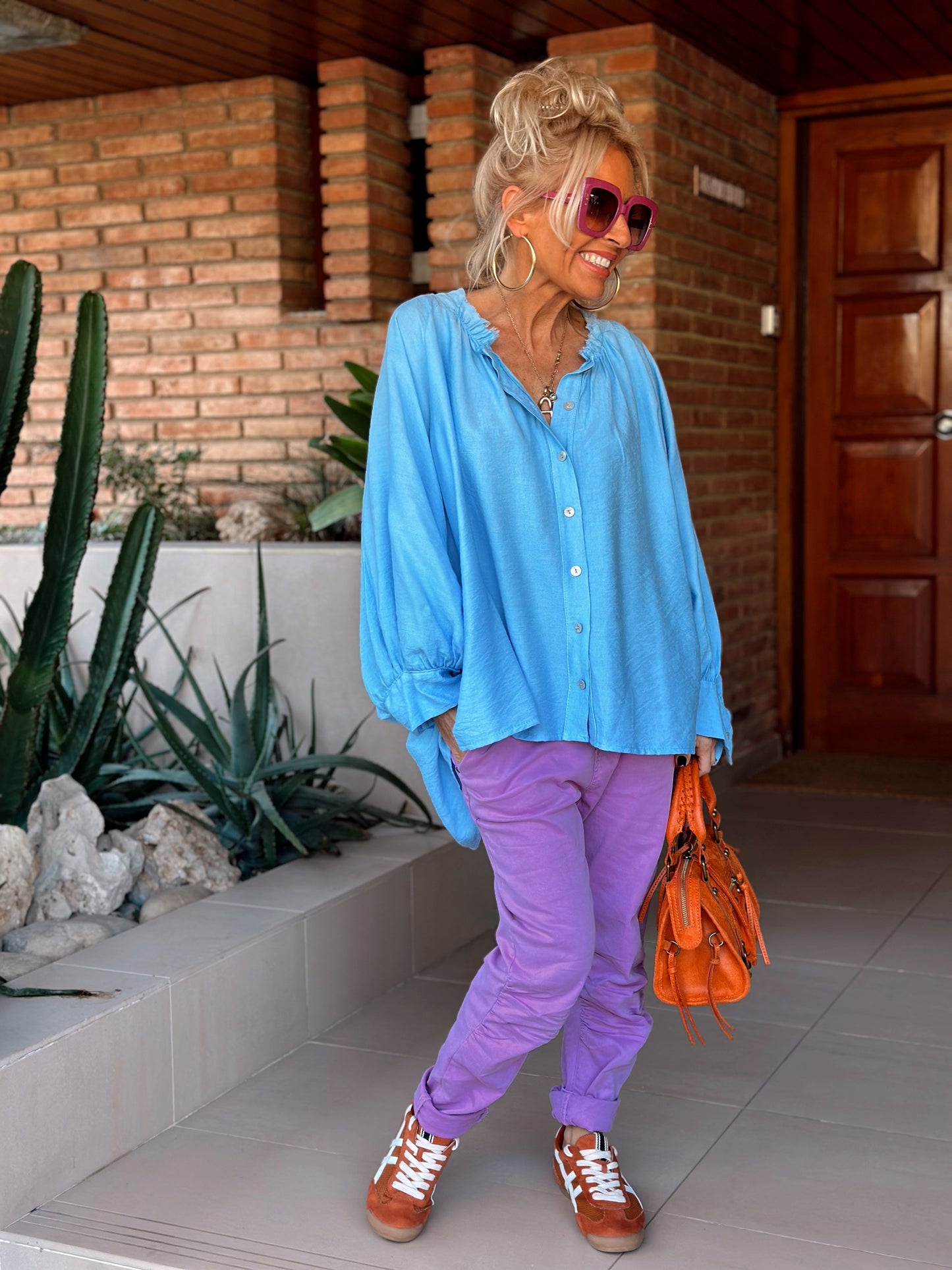 PANTALÓN BAGGY BONNY LILAS