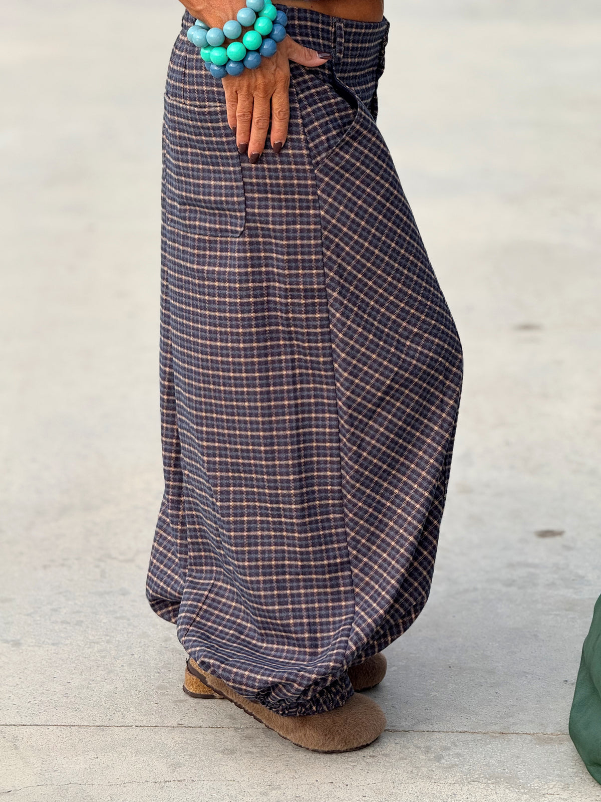 PANTALON CUADROS LEA MULTICOLOR