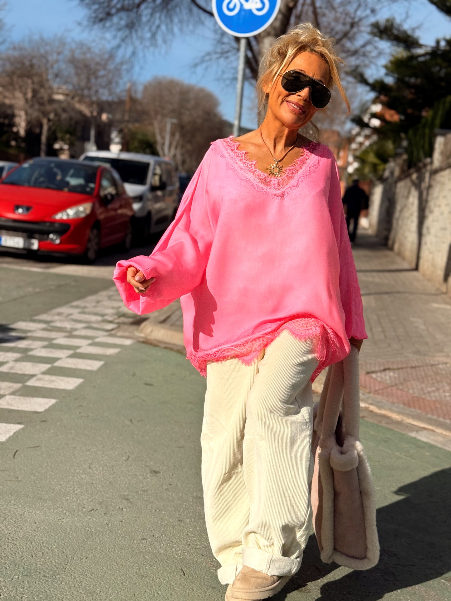 BLUSA OVERSIZE LENCERO PAULA MULTICOLOR