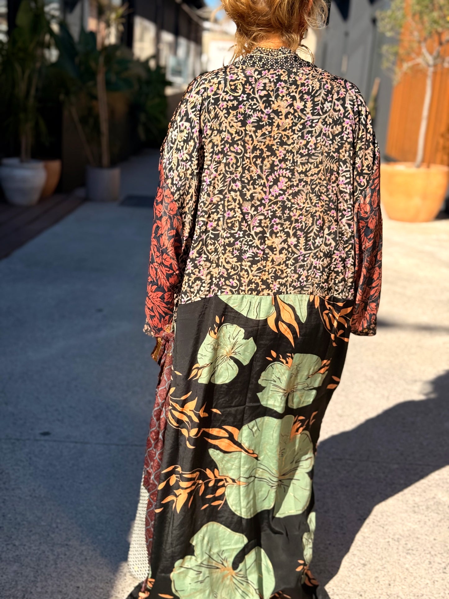 KIMONO ESTAMPADO MANGA 3/4 MULTICOLOR