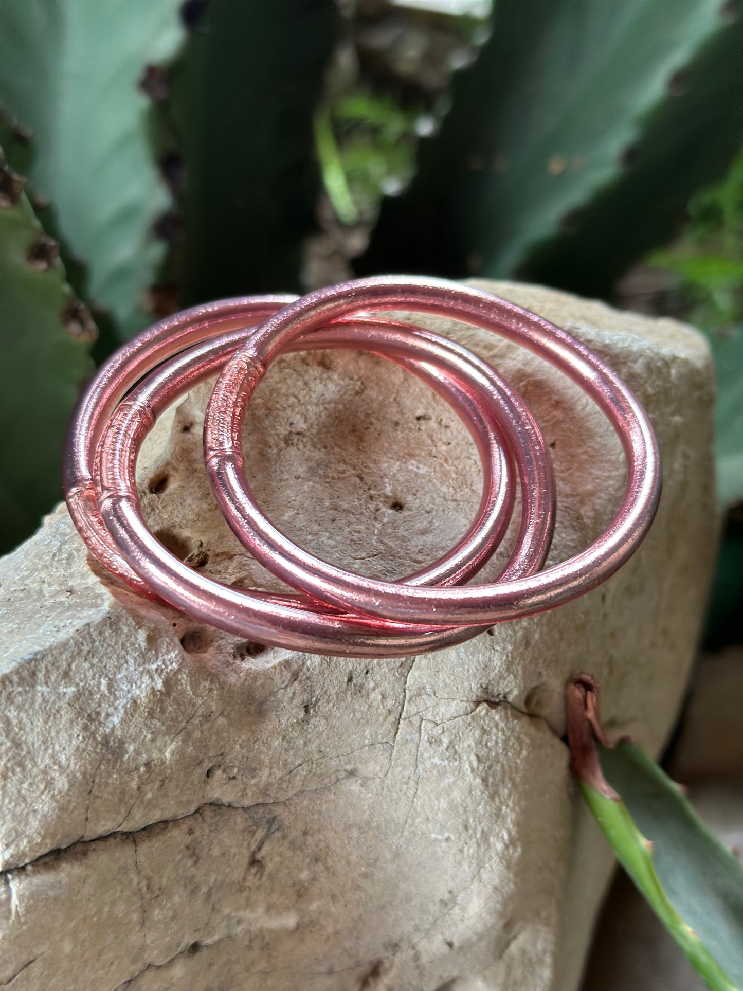 PULSERA DE SUERTE PAN DE ORO ROSA