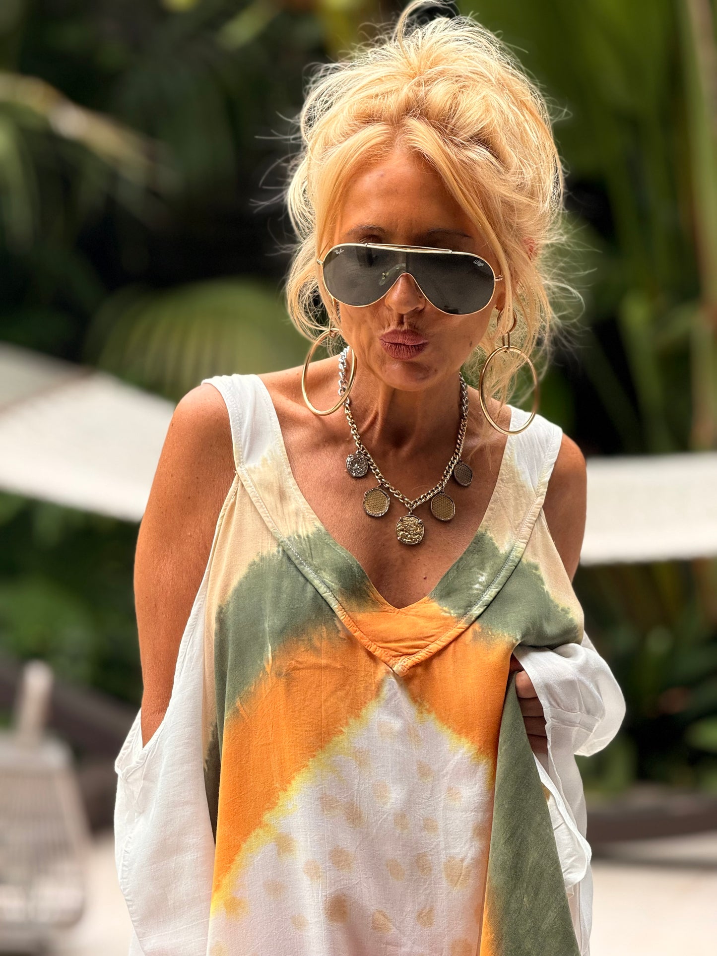 VESTIDO SUPER OVERSIZE FORMENTERA MULTICOLOR