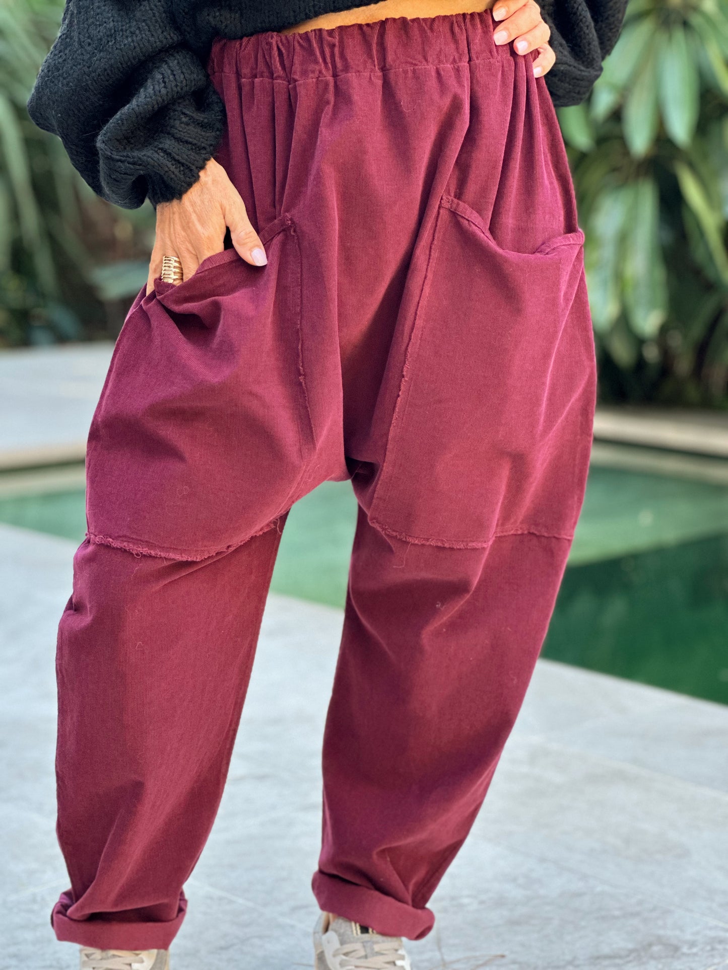 PANTALON OVERSIZE PANA JEROME BORDEAUX