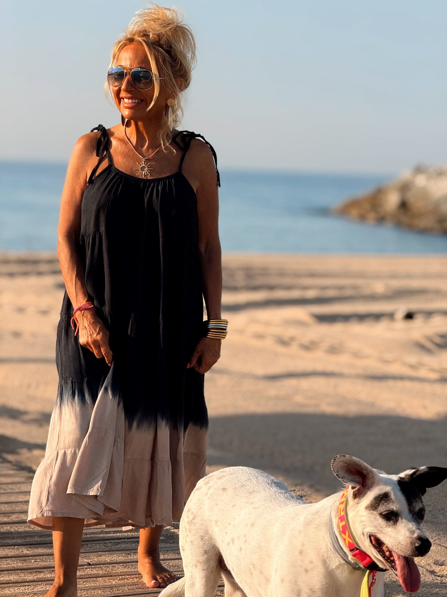 VESTIDO CORTO TIRANTES TYE&DYE MULTICOLOR