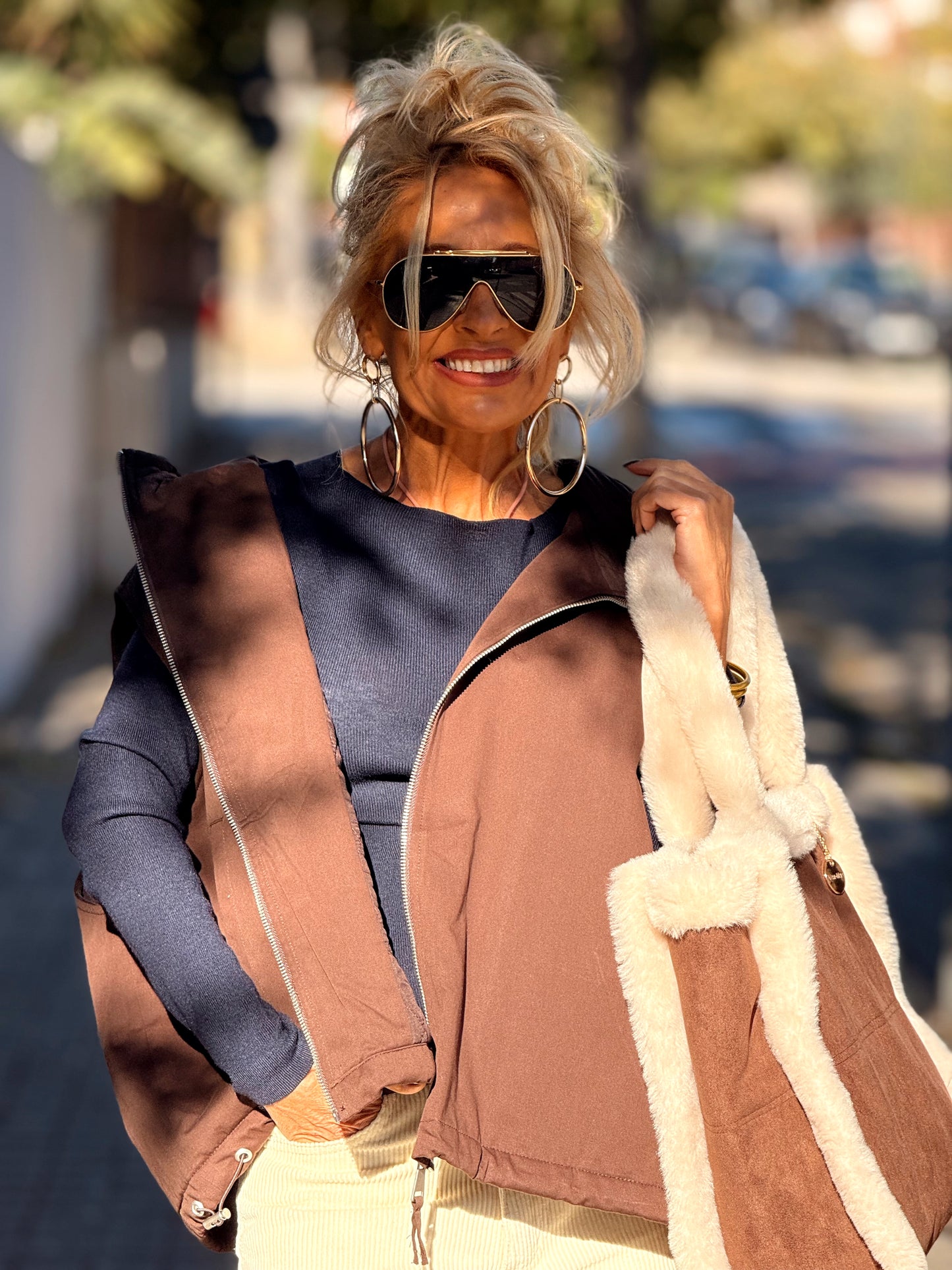 CHALECO SUPER OVERSIZE MARIO MULTICOLOR