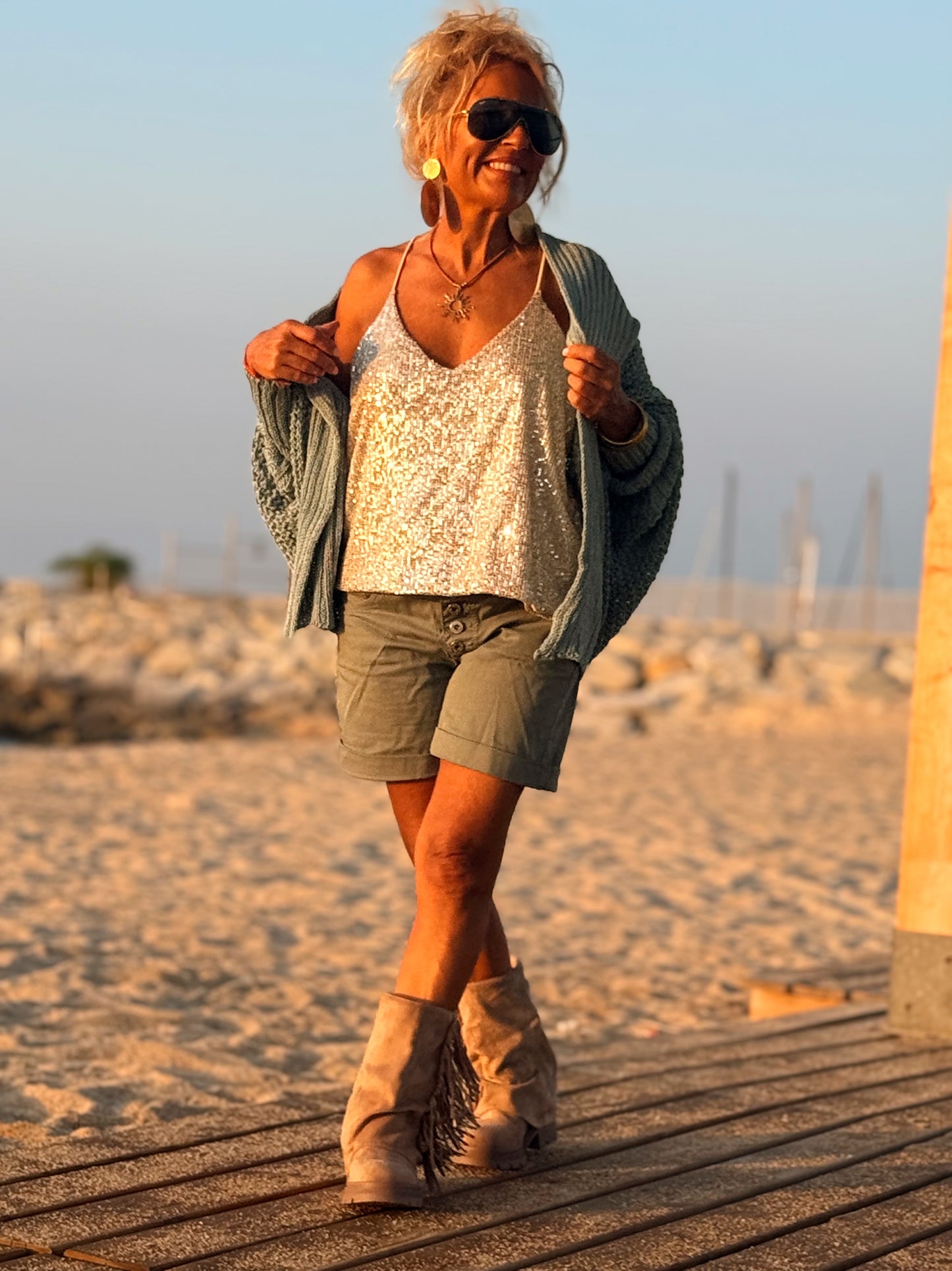 CHAQUETA AGUJERO SABINE MULTICOLOR