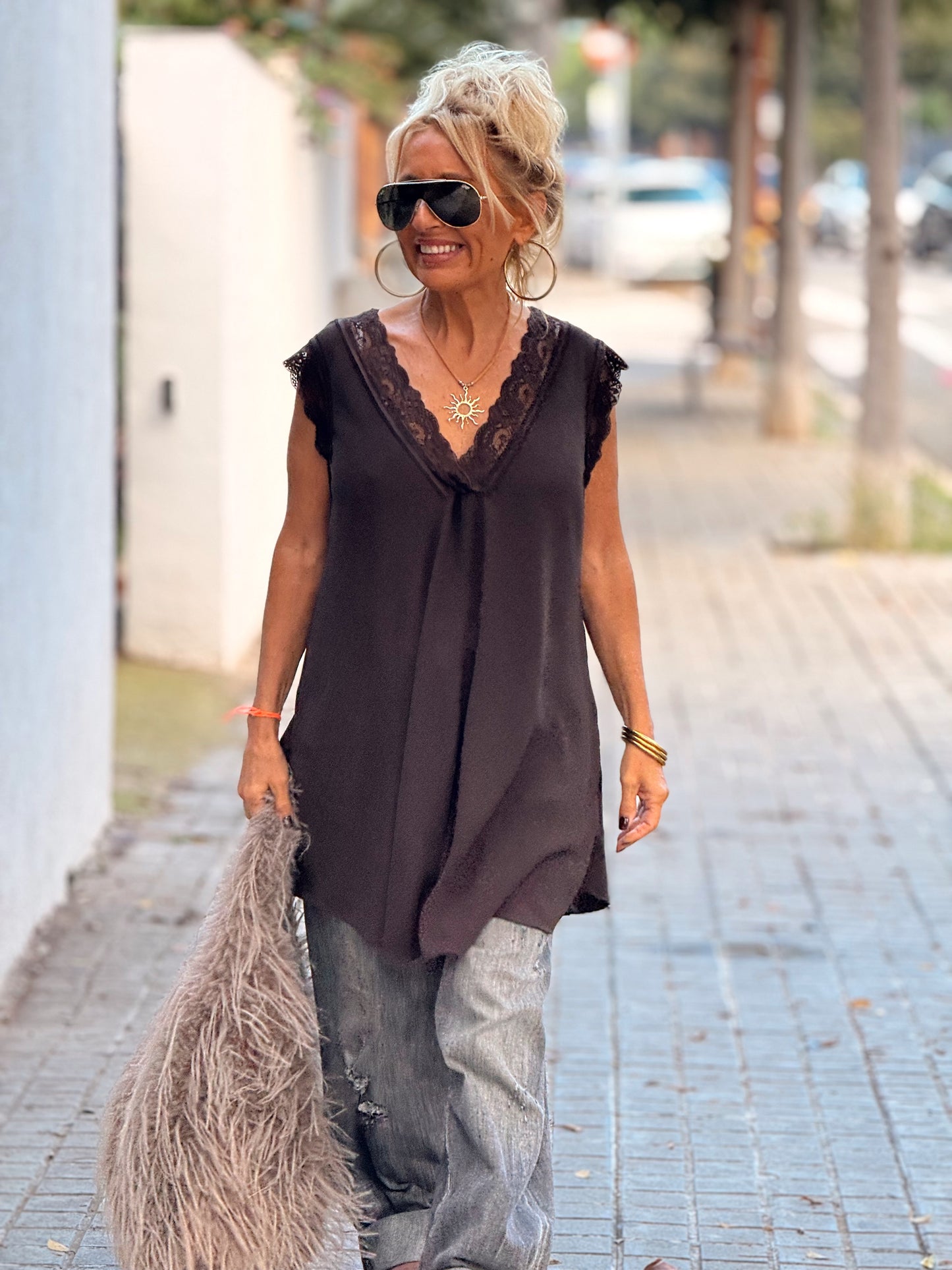 TOP LENCERO SUPER OVERSIZE MAGALY MULTICOLOR