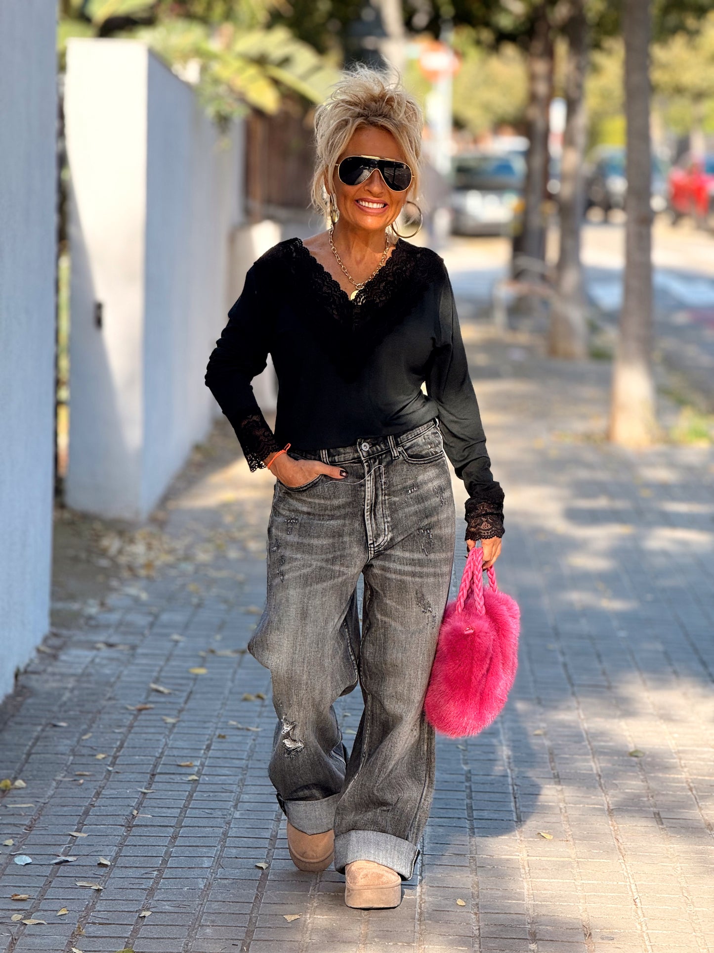 CAMISETA LENCERO SUPER OVERSIZE ANDREA MULTICOLOR