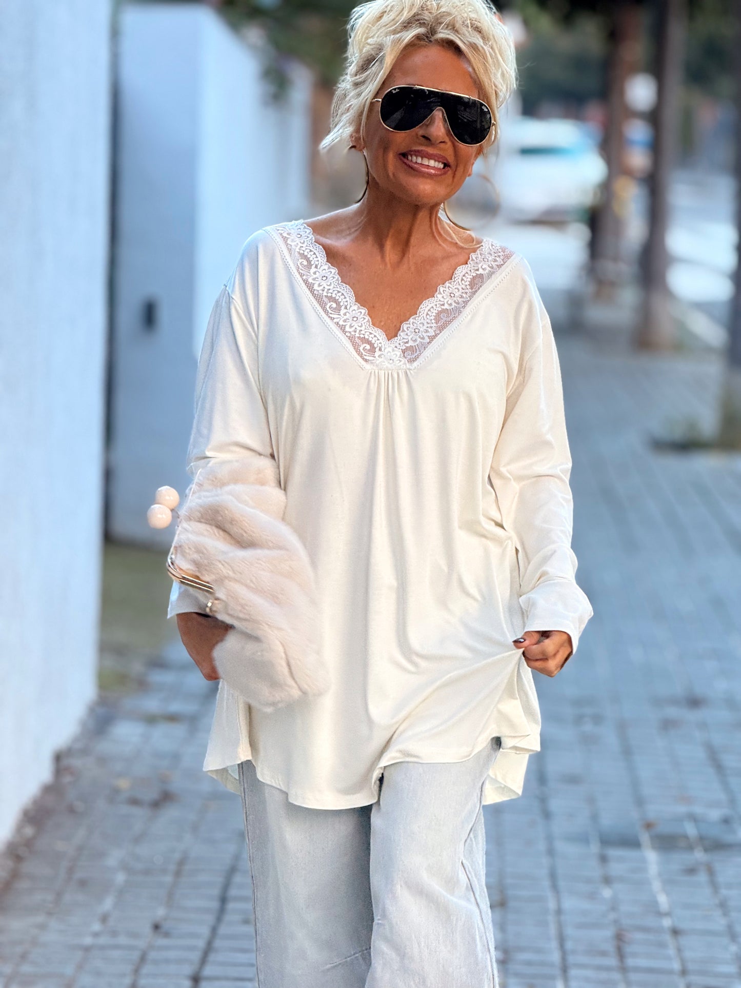 CAMISETA LENCERO SUPER OVERSIZE ESTHER MULTICOLOR