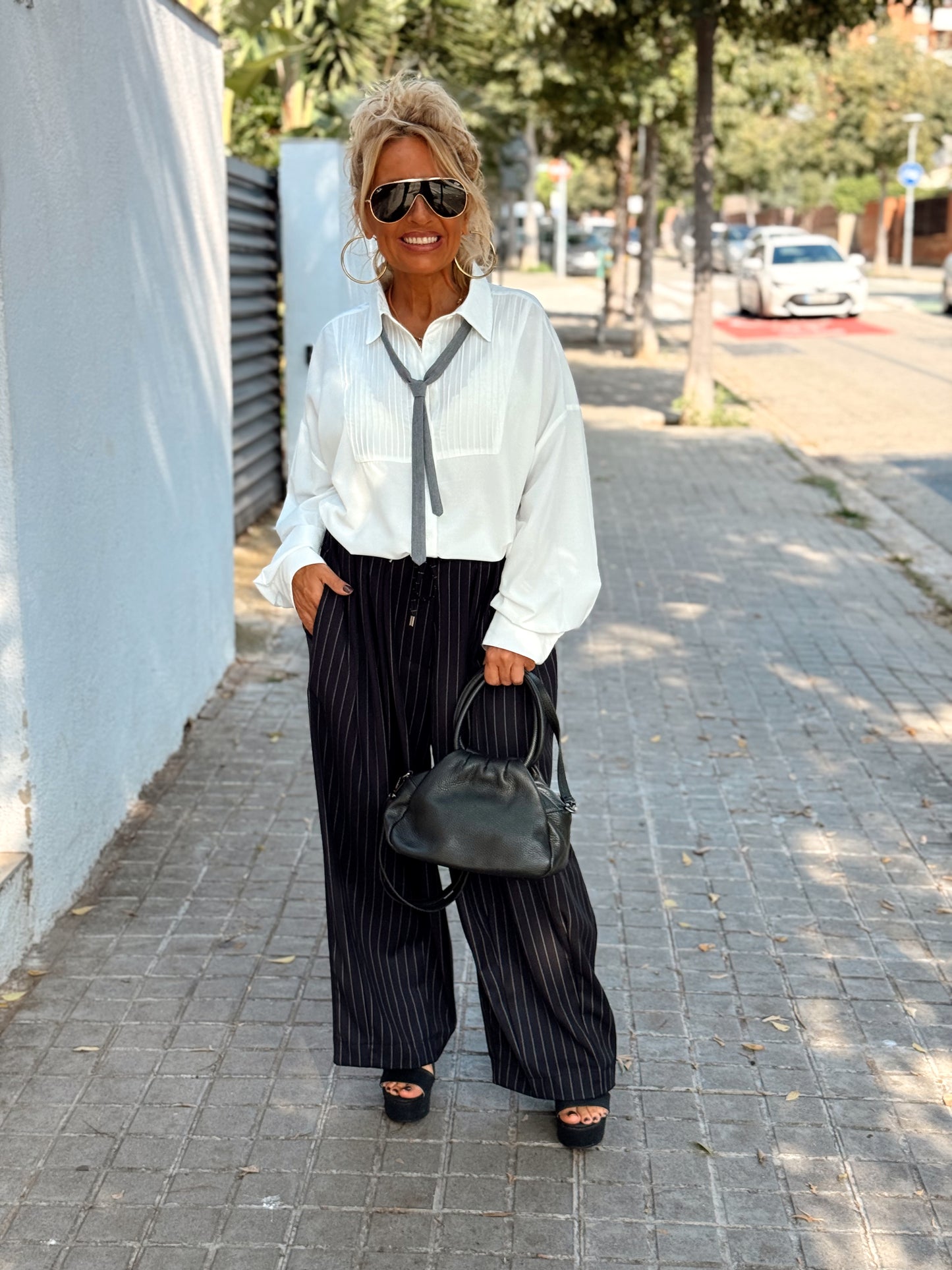 PANTALON OVERSIZE RAYAS MULTICOLOR