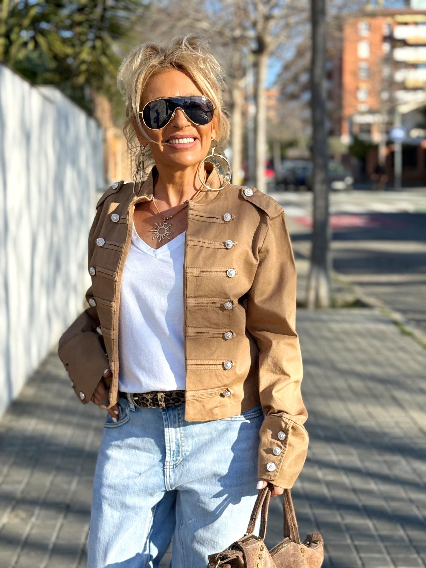 CHAQUETA CORTA COLONIAL MULTICOLOR