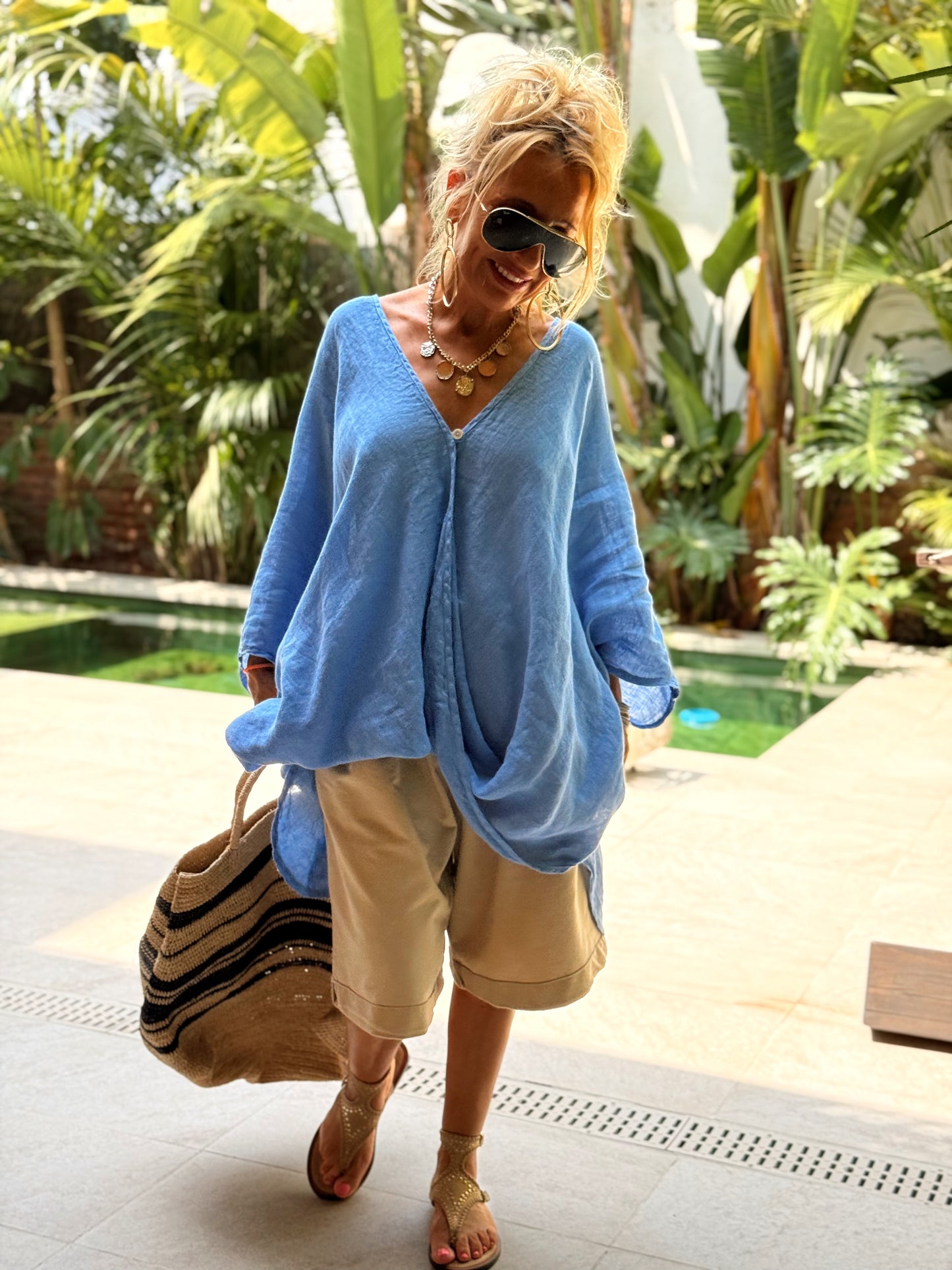 BLUSA SÚPER OVERSIZE MARIO MULTICOLOR