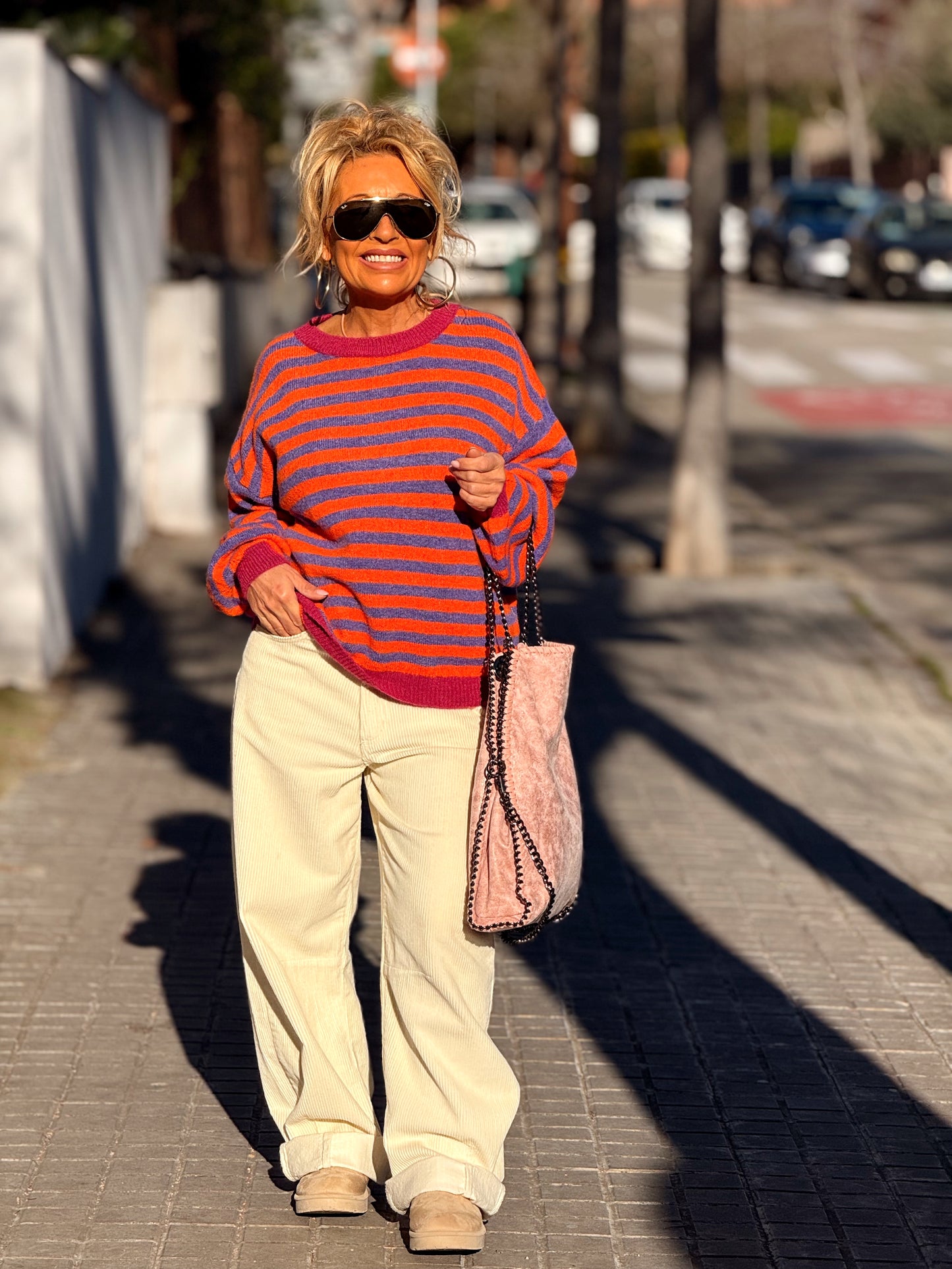 JERSEY DE PUNTO RAYAS LOLA MULTICOLOR