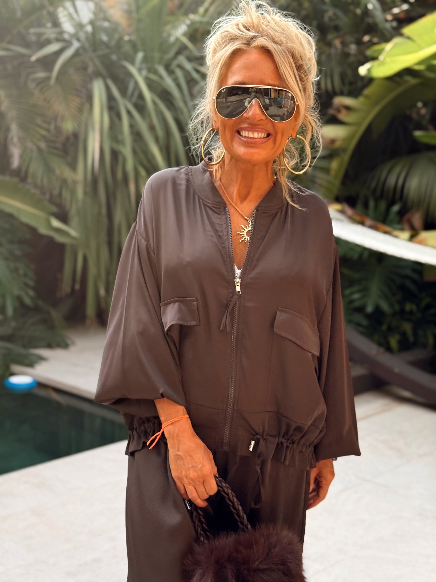 CONJUNTO BOMBER-PANTALON CELIA MULTICOLOR