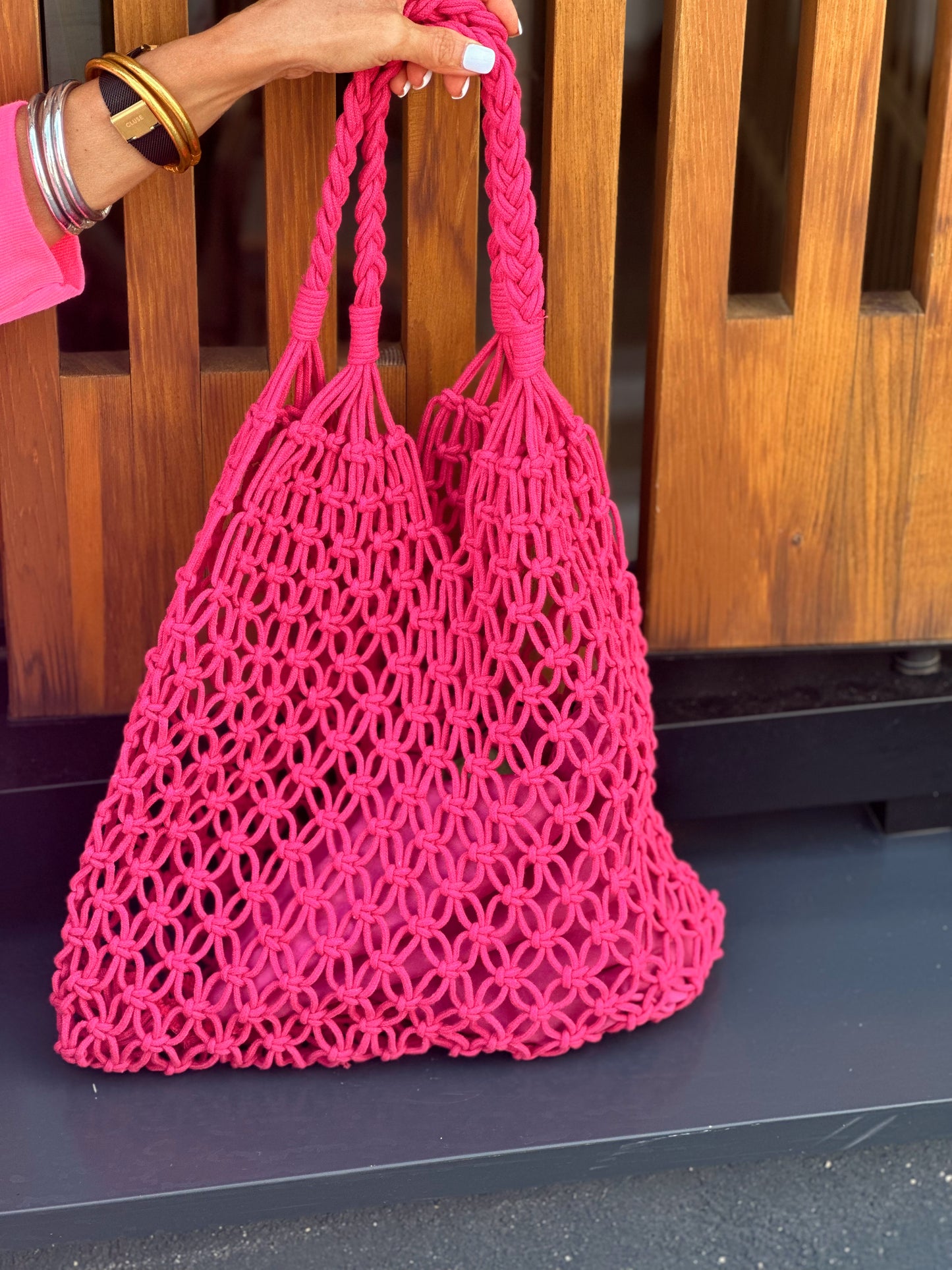 BOLSO AGUJERO FUCSIA