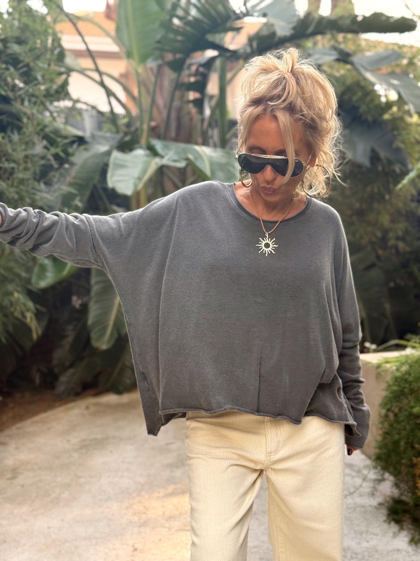 CAMISETA DESGASTADA OVERSIZE DANI MULTICOLOR