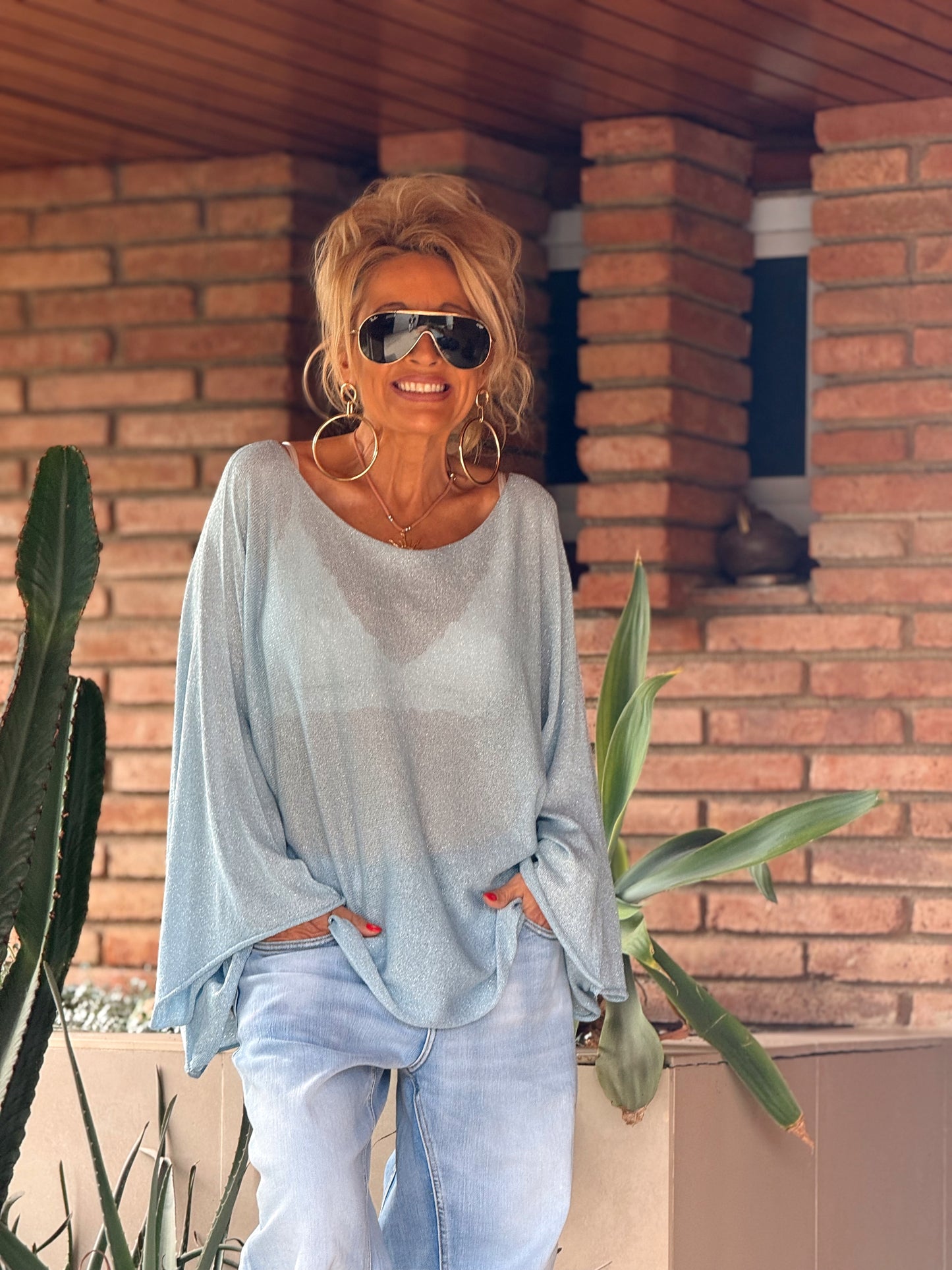 JERSEY BRILLANTE SUPER OVERSIZE ARLETTE MULTICOLOR