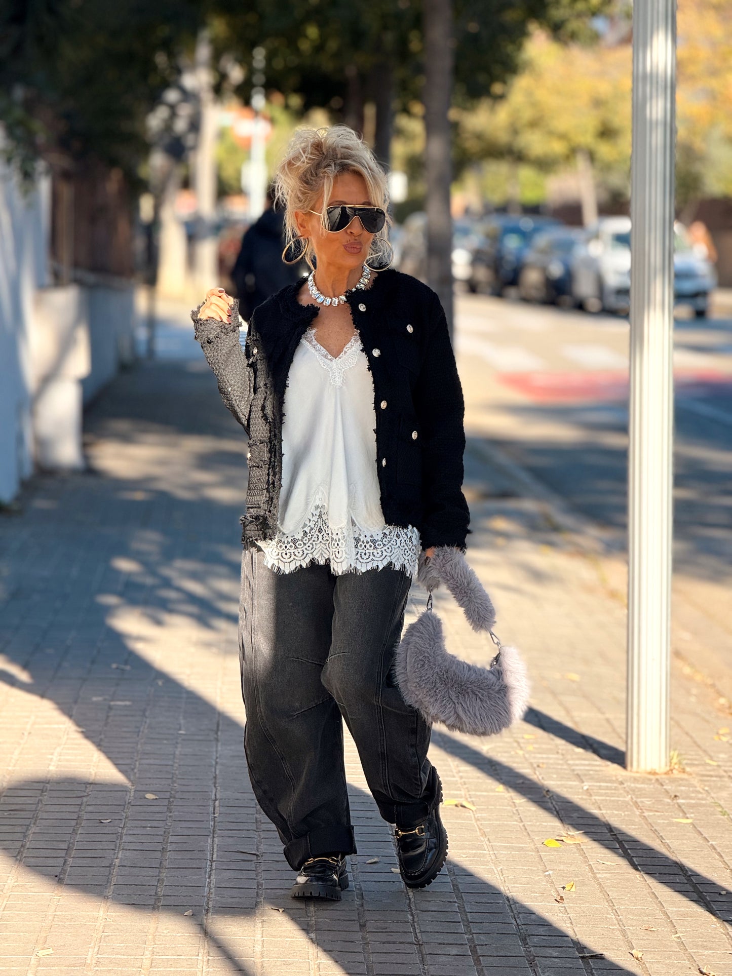 JEANS VAQUEROS BARREL MULTICOLOR