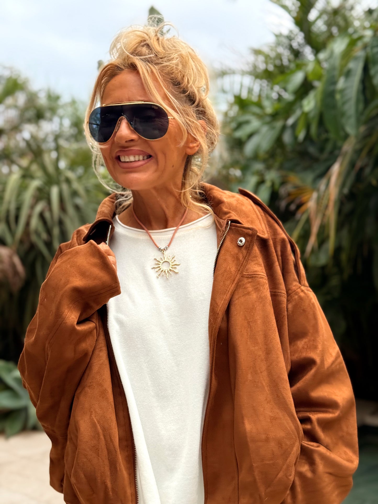 CAZADORA ANTE GUSTAVE CAMEL