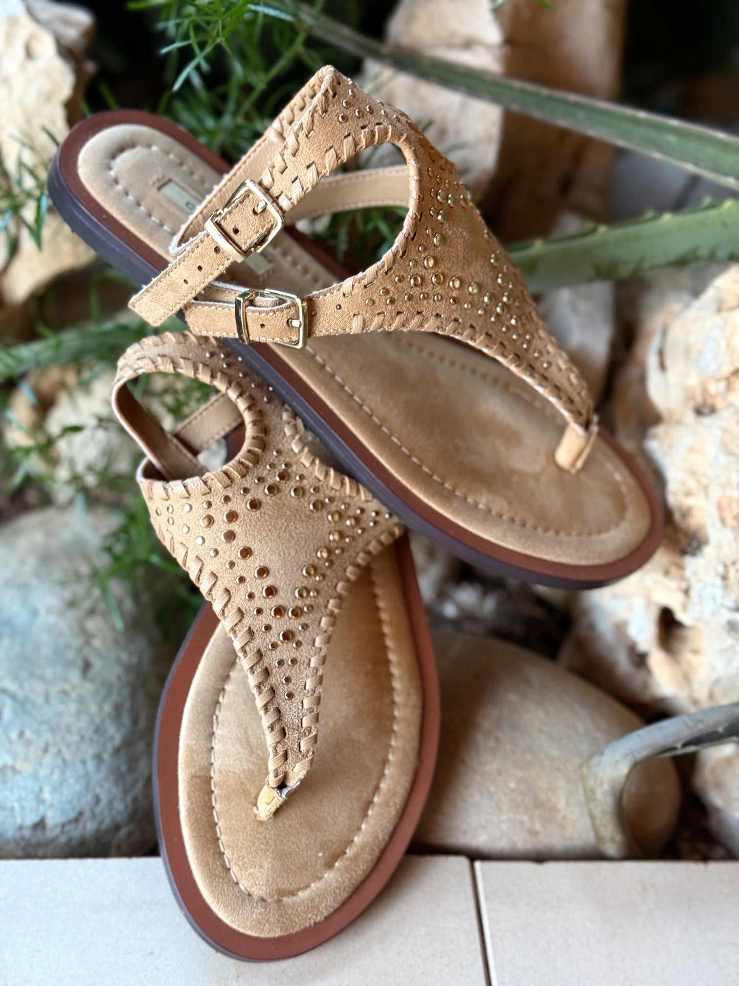 SANDALES HIPPIE BOHO BEIGE