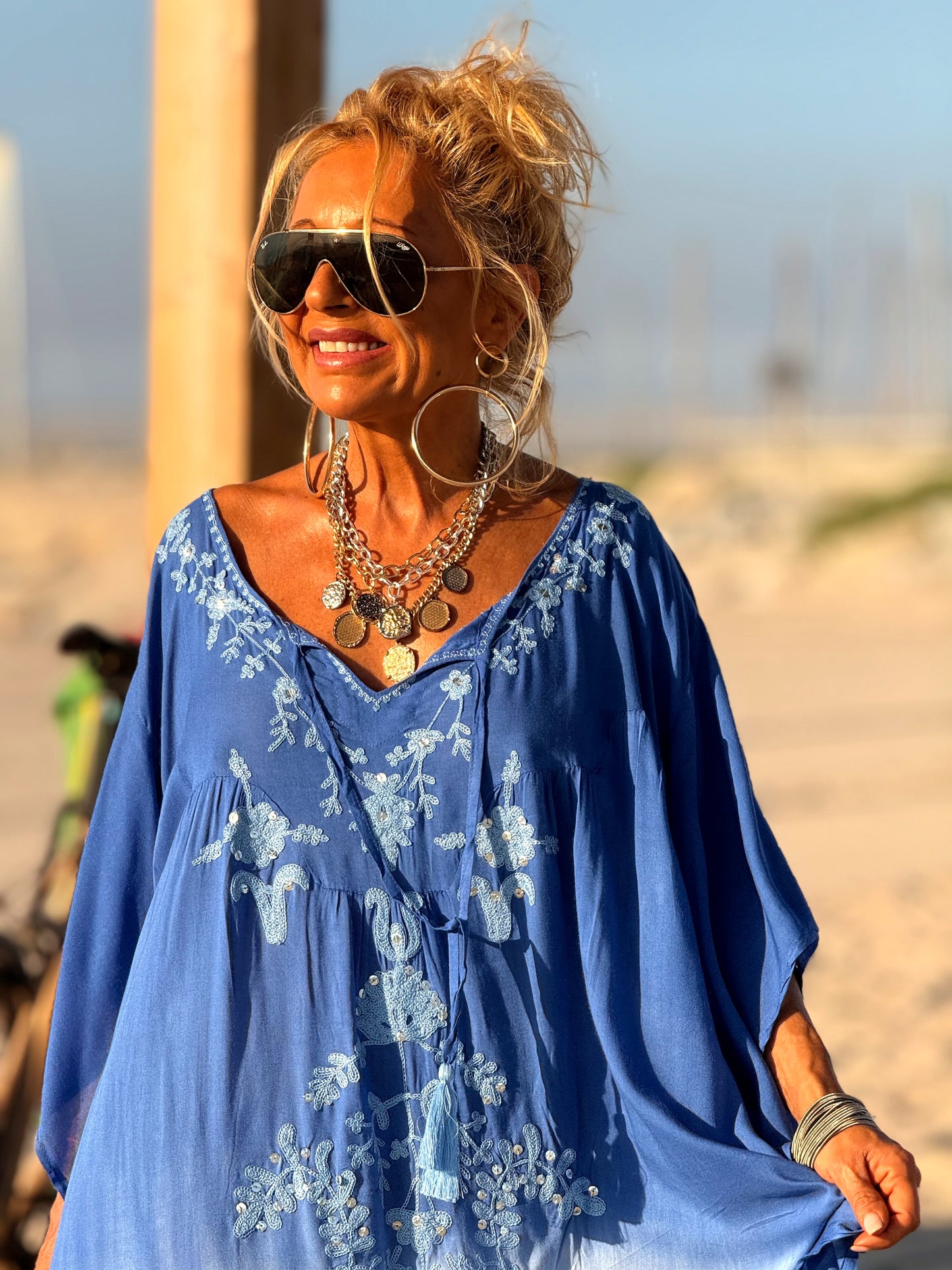 VESTIDO KAFTAN MIKONOS MULTICOLOR