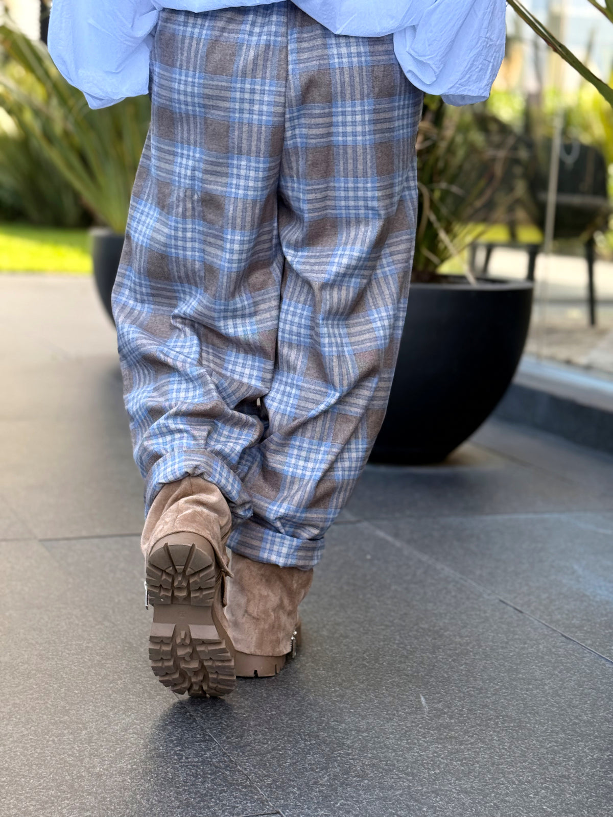 PANTALON CUADROS MULTICOLOR