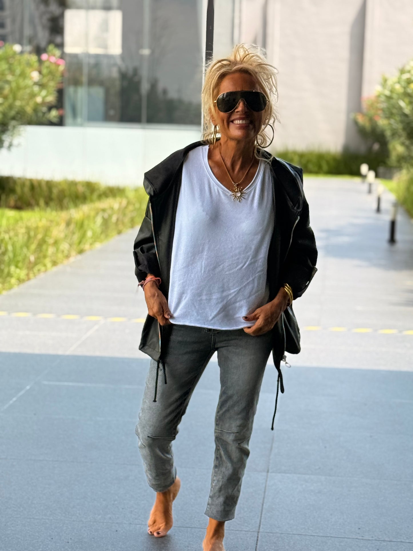 JEANS VAQUEROS GABY GRIS