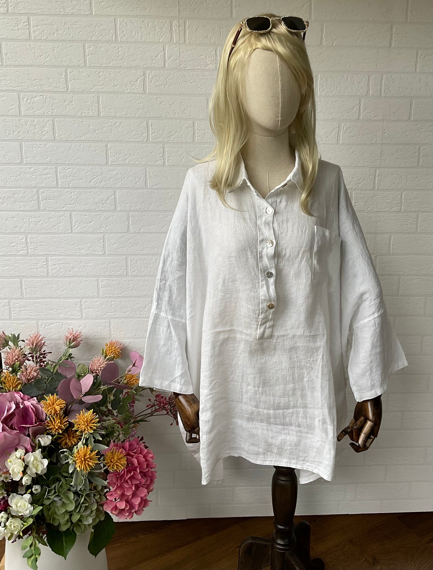 CAMISA OVERSIZE BECKY BLANCO