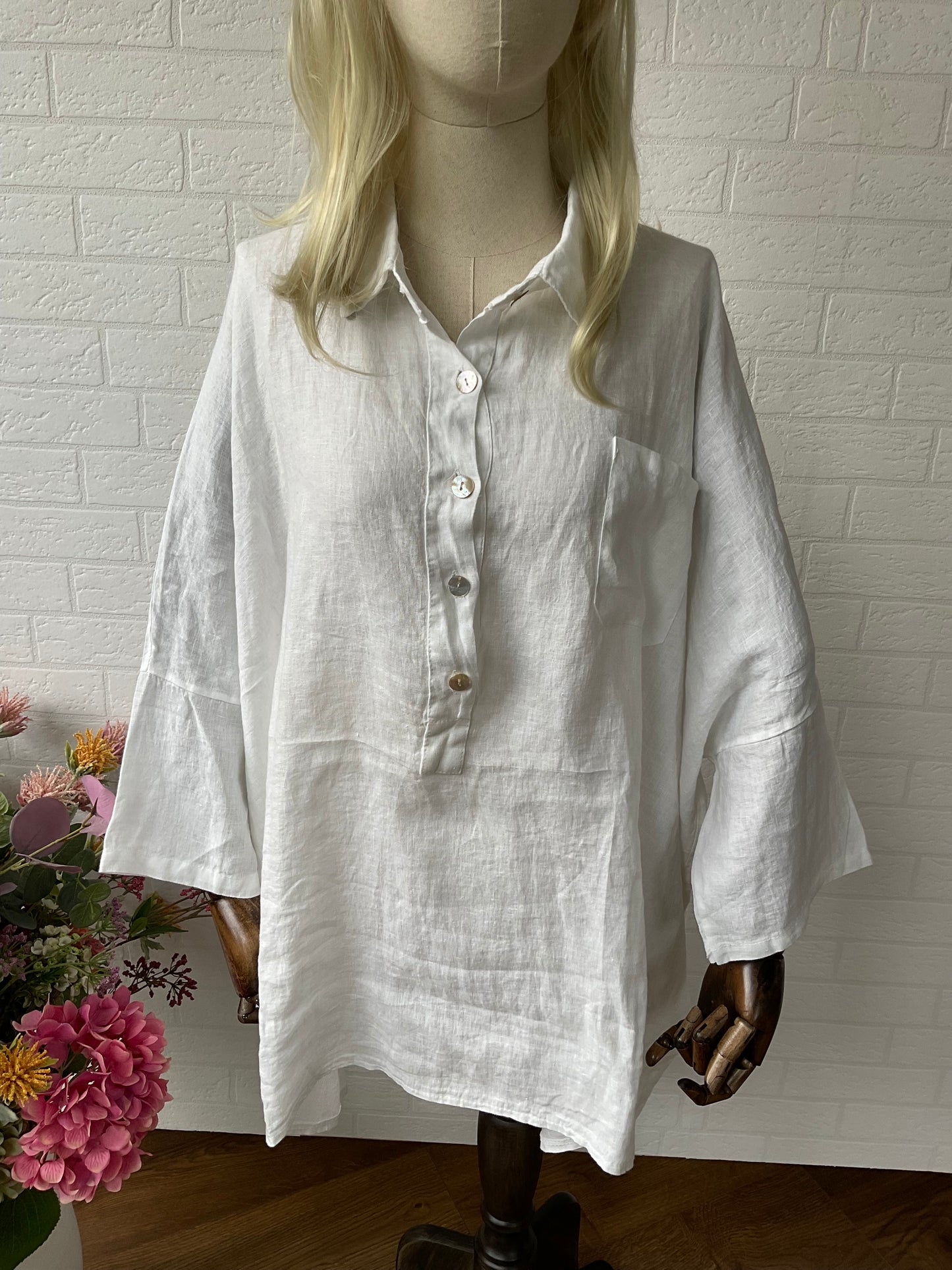 CAMISA OVERSIZE BECKY BLANCO